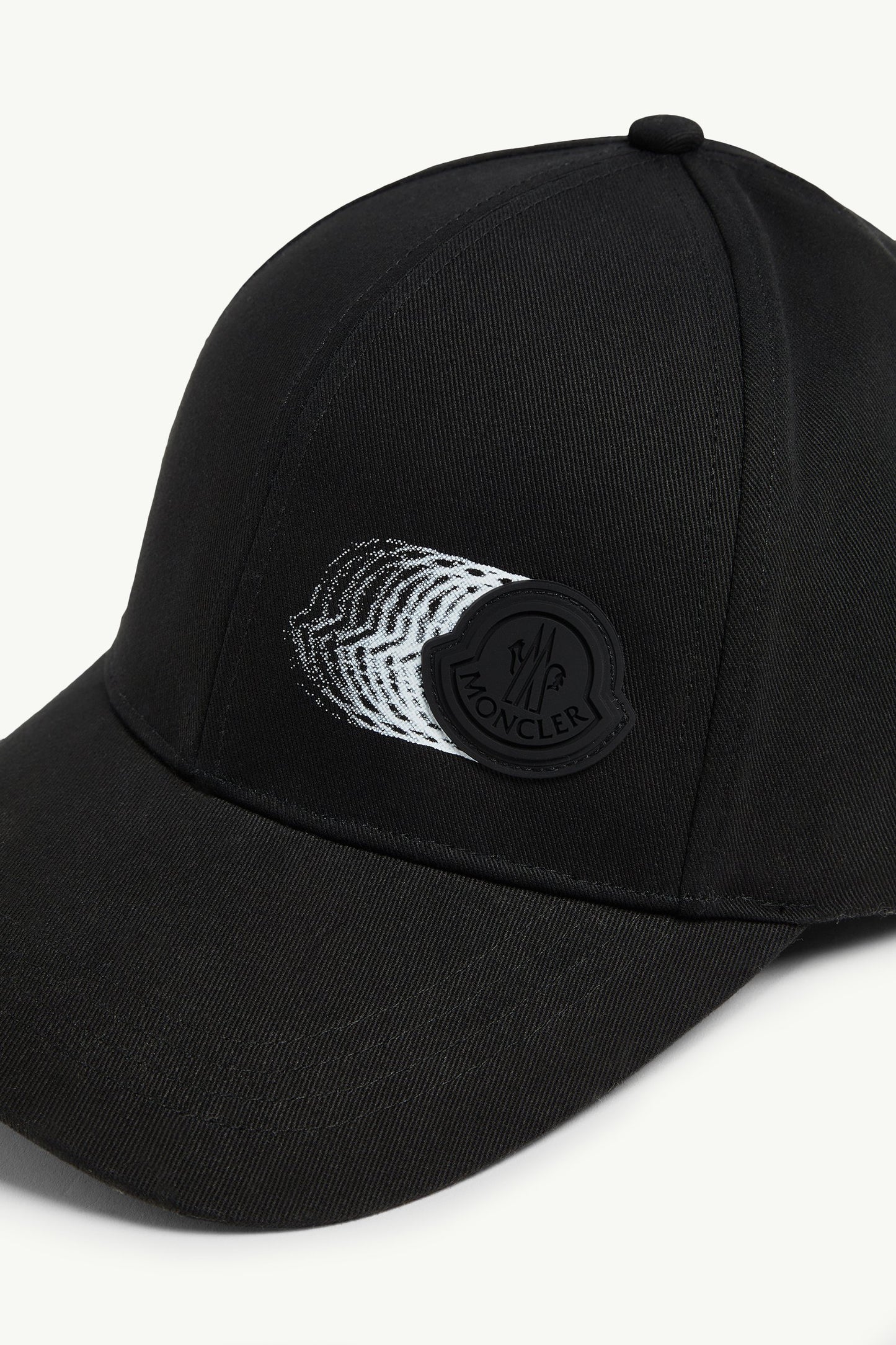Faded Logo Motif Gabardine Baseball Cap