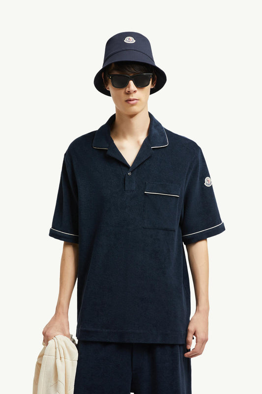 Cotton Terry Cloth Polo Shirt
