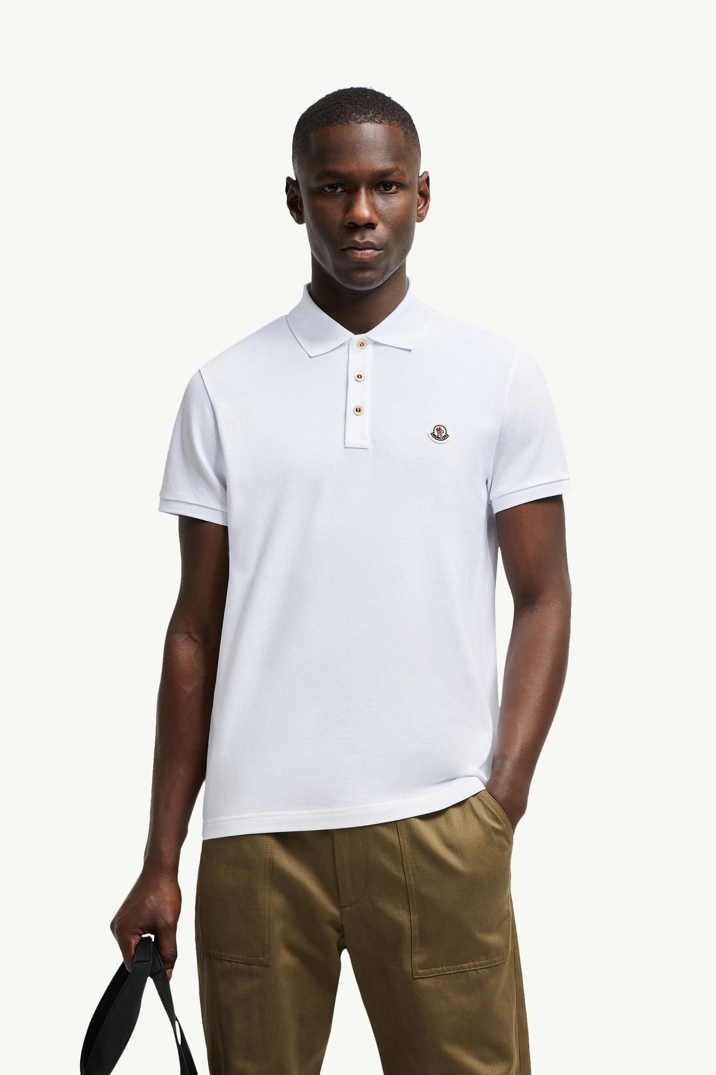 Logo Patch Cotton Polo Shirt