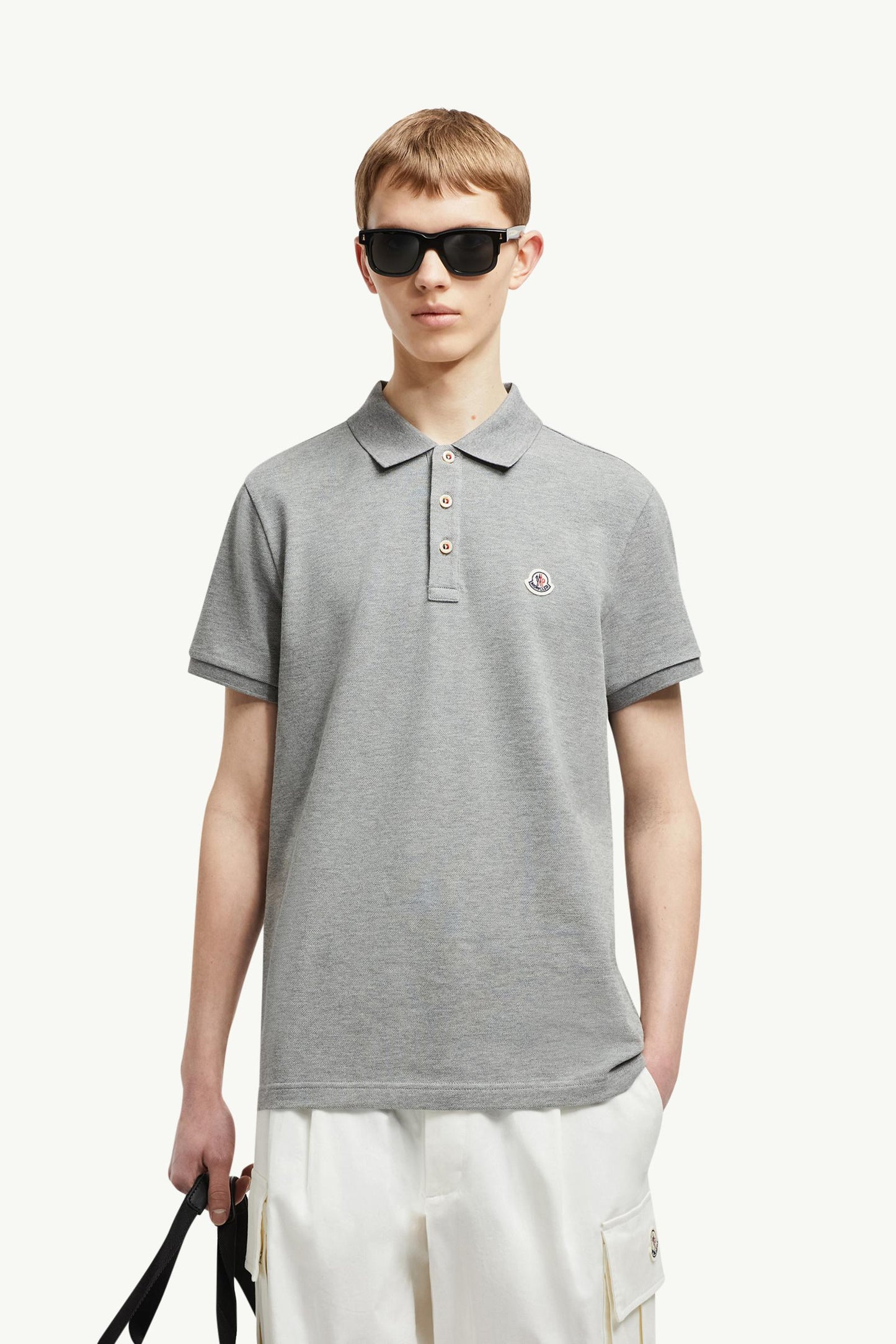 Logo Patch Cotton Polo Shirt