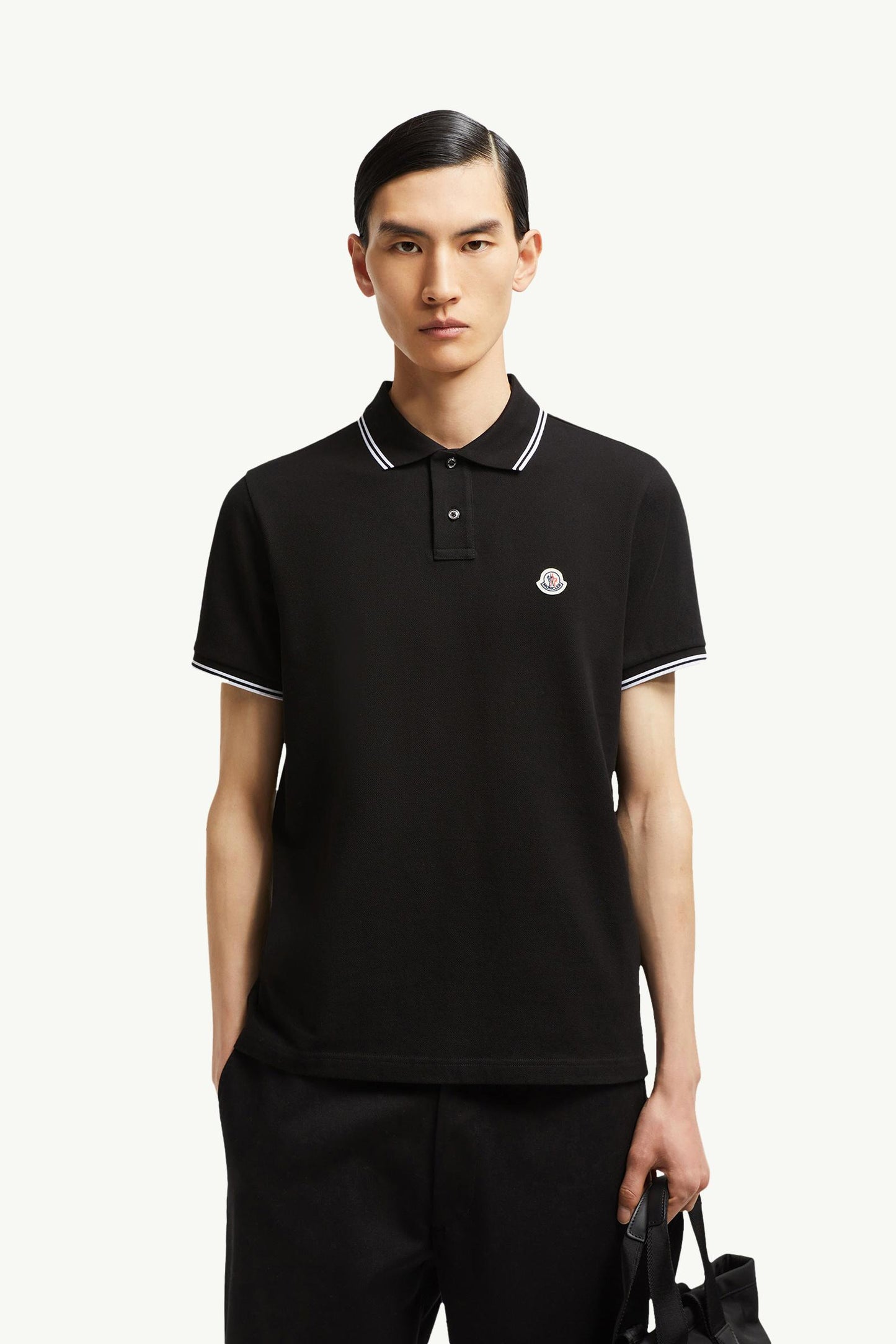 Logo Patch Cotton Polo Shirt