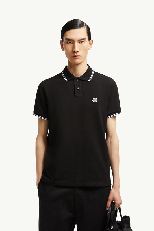 Logo Patch Cotton Polo Shirt