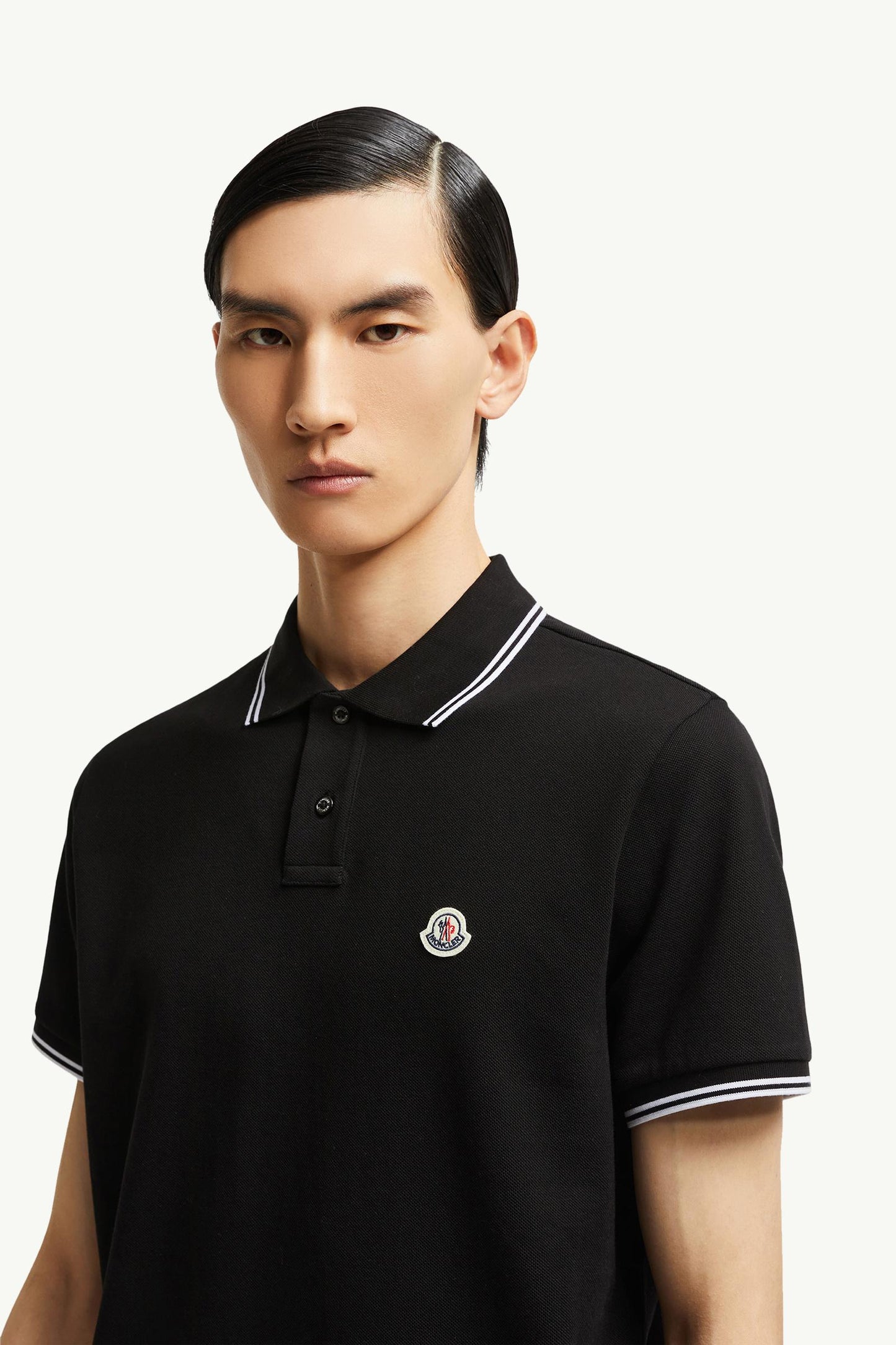Logo Patch Cotton Polo Shirt