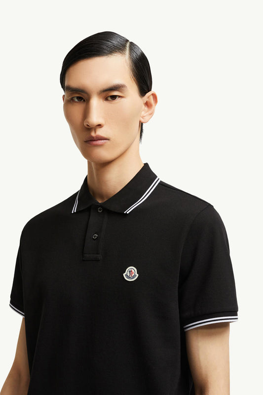 Logo Patch Cotton Polo Shirt