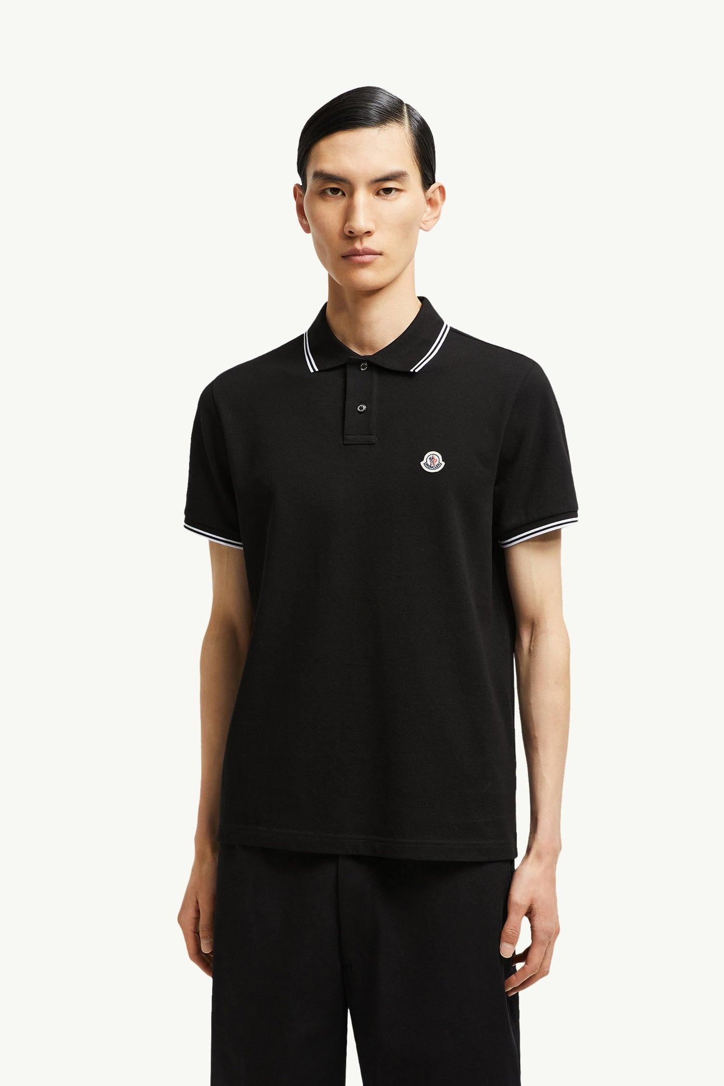 Logo Patch Cotton Polo Shirt