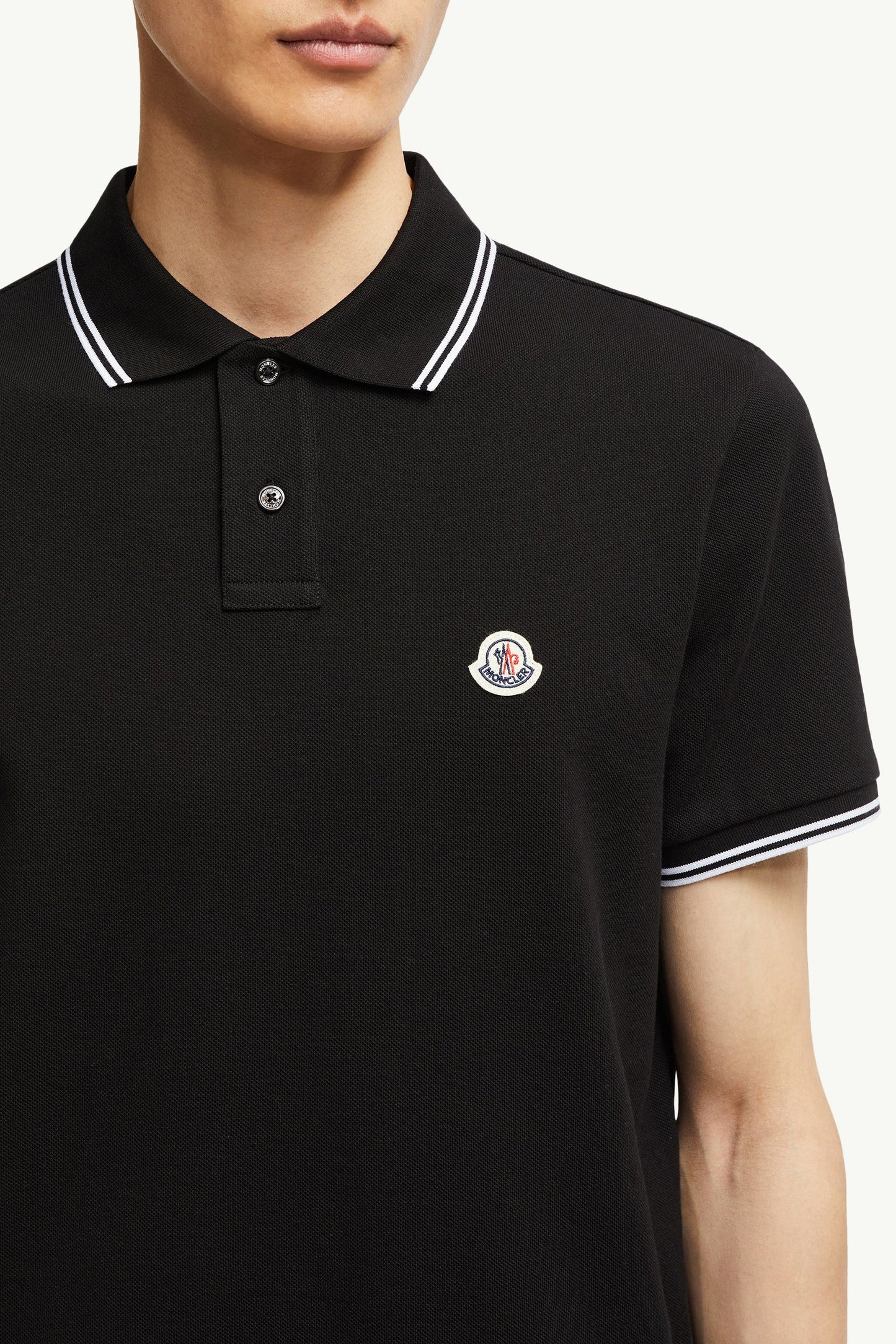 Logo Patch Cotton Polo Shirt