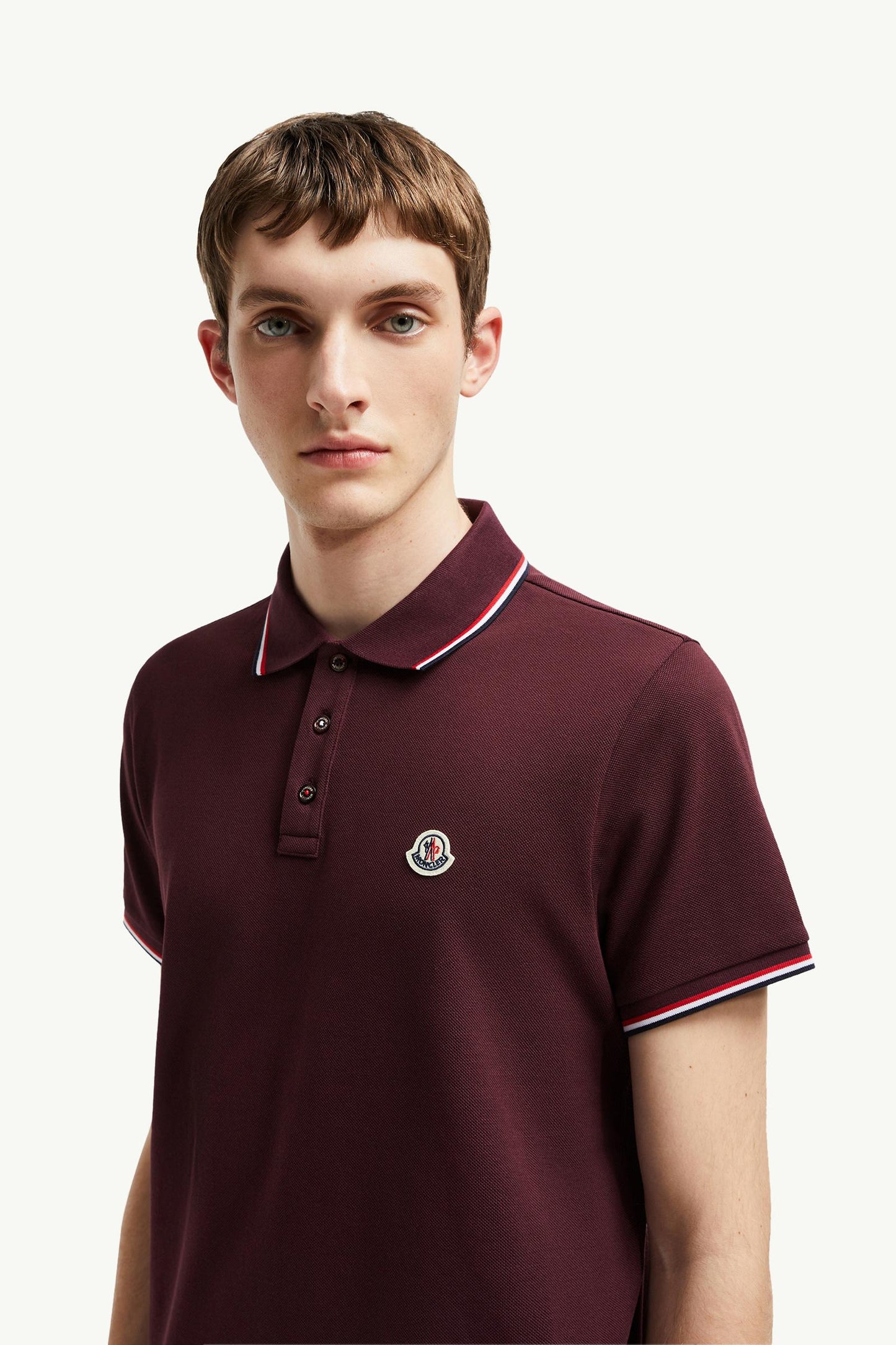 Tricolor-Trimmed Cotton Piquet Polo Shirt