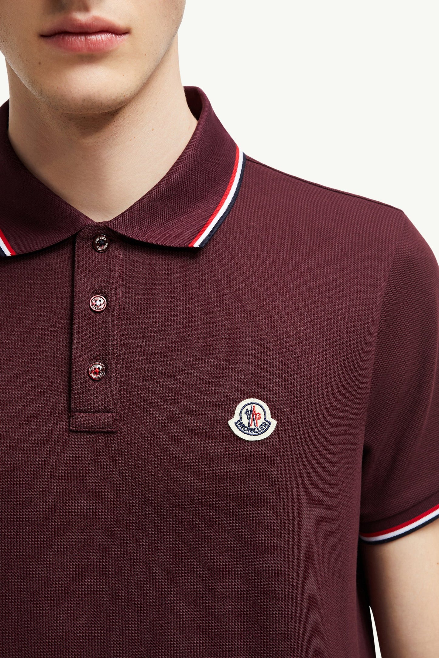 Tricolor-Trimmed Cotton Piquet Polo Shirt
