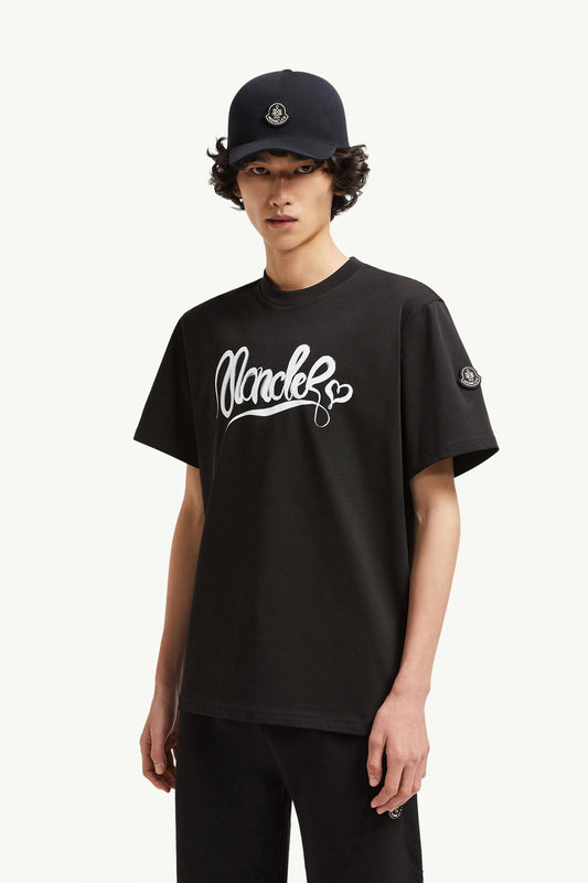 Calligraphy Logo Cotton T-Shirt