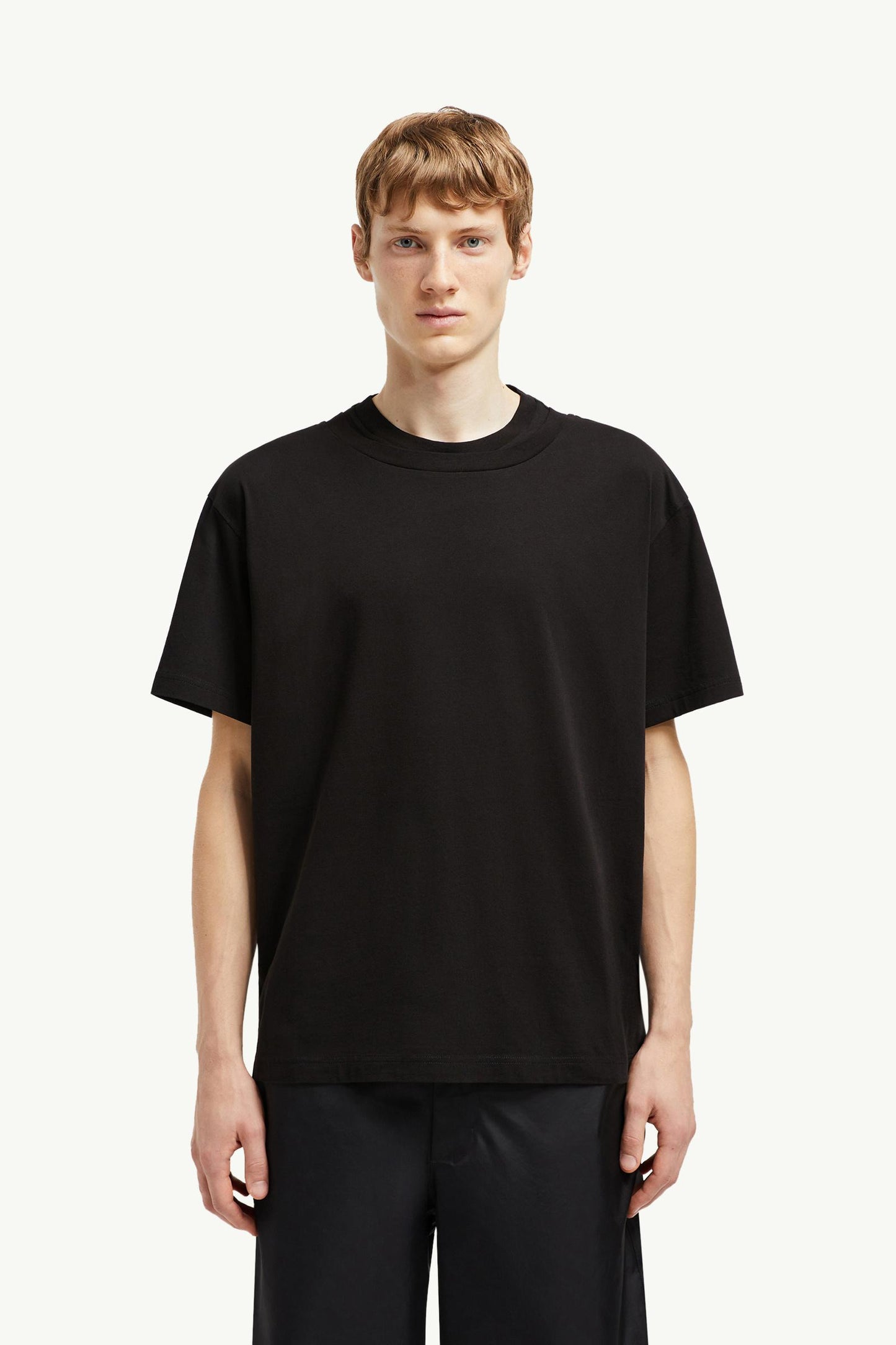 Double Collar Cotton T-Shirt