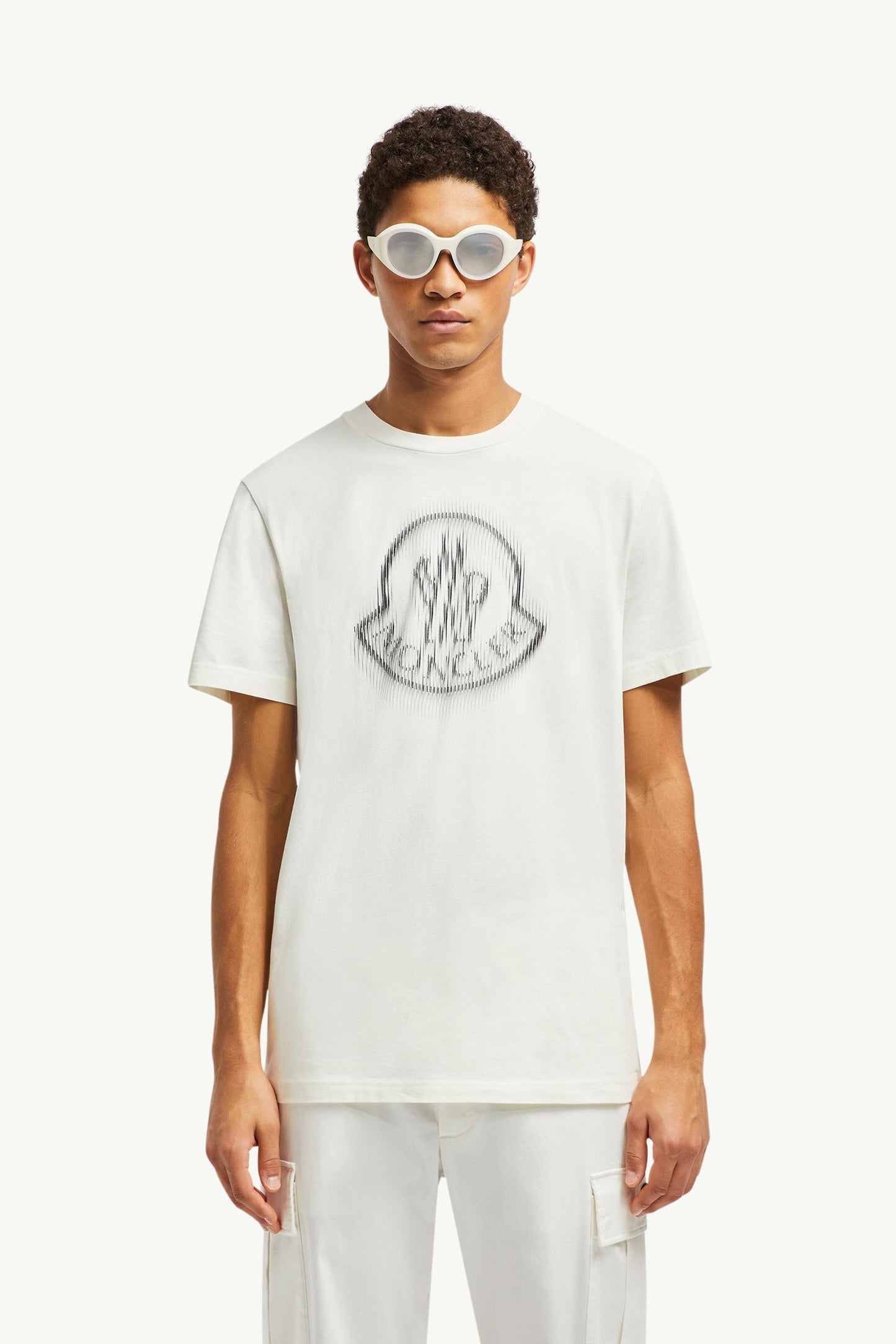 Blurred Logo Cotton T-Shirt