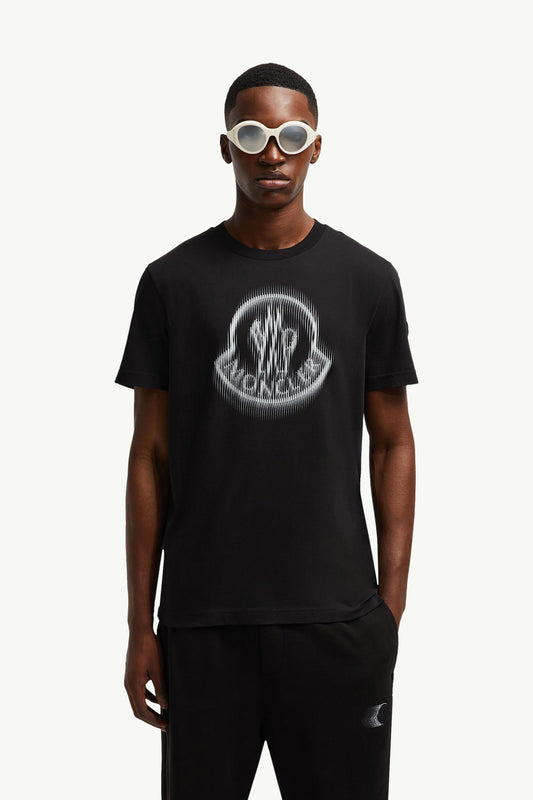 Blurred Logo Cotton T-Shirt