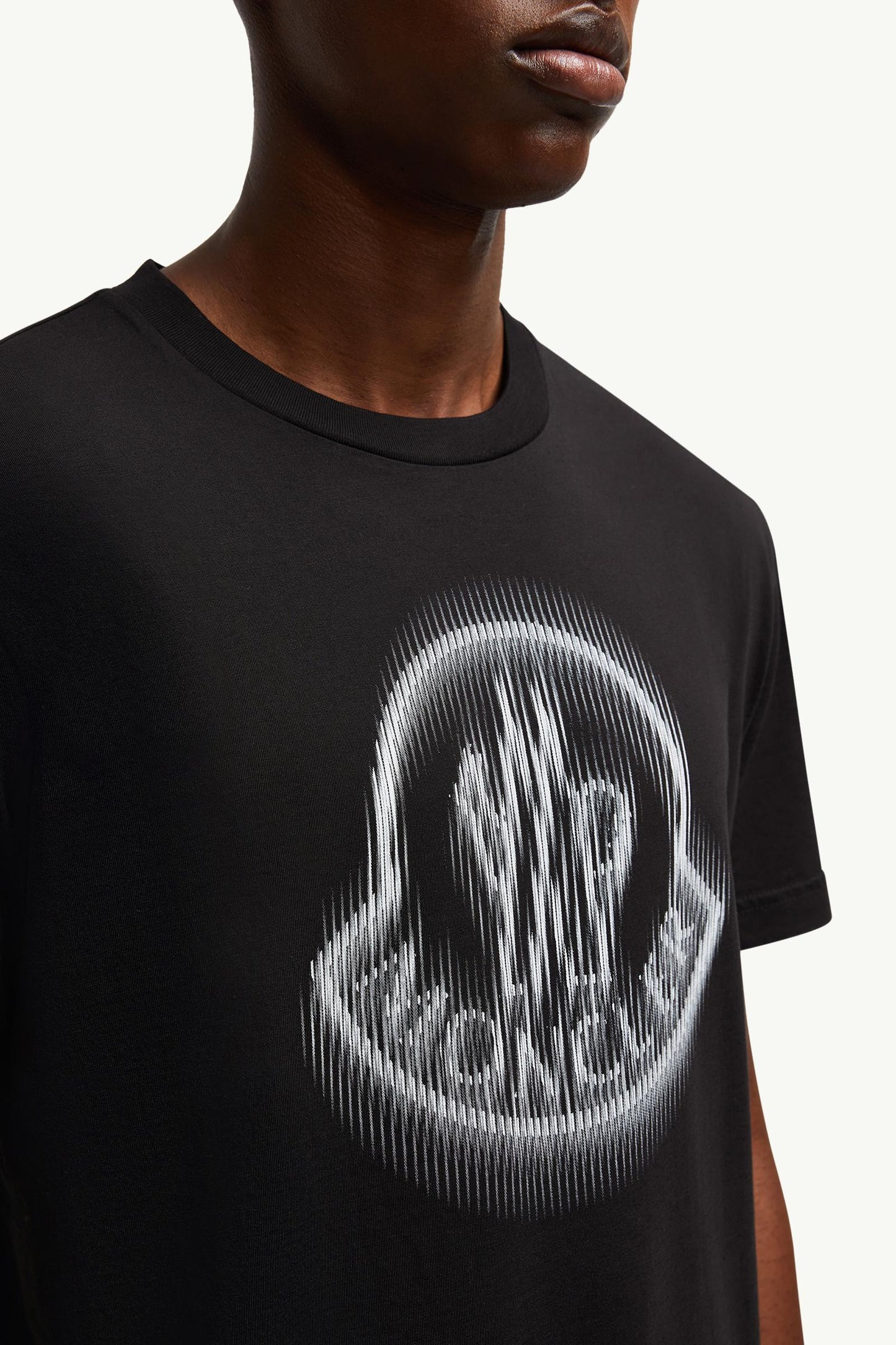 Blurred Logo Cotton T-Shirt