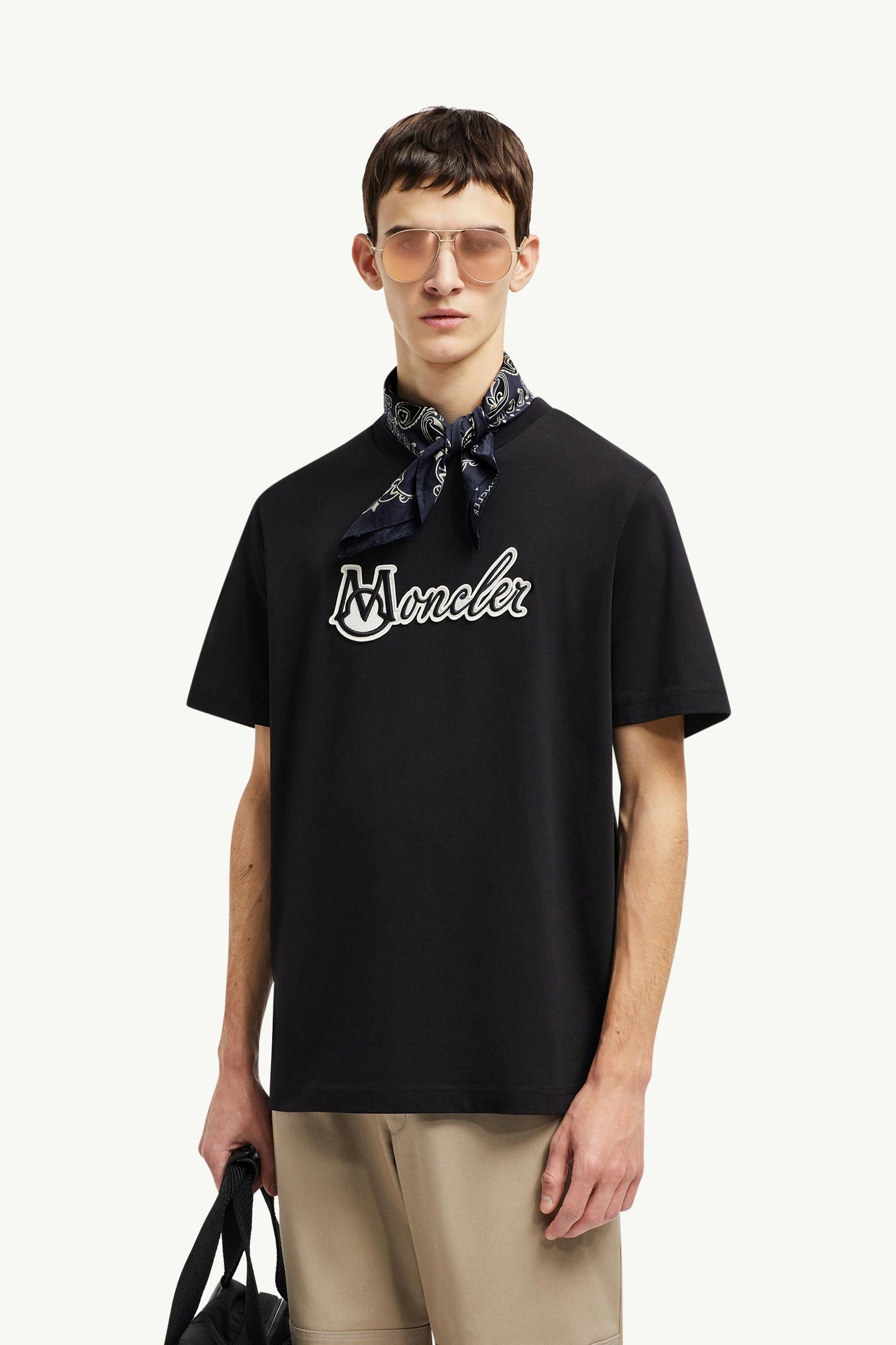 Embroidered Varsity Logo Cotton T-shirt
