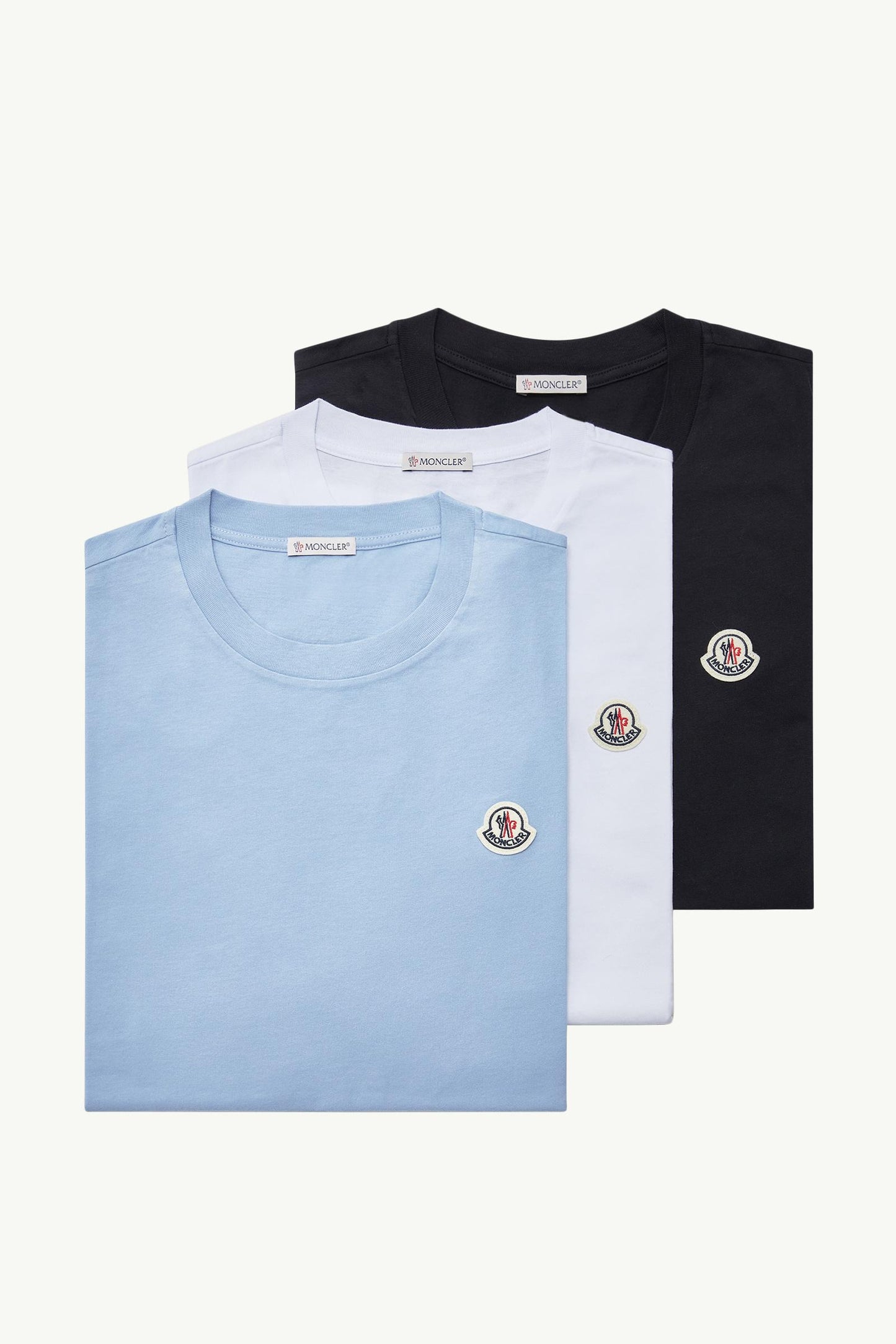 Logo Patch Cotton T-Shirt (Pack Of Three)