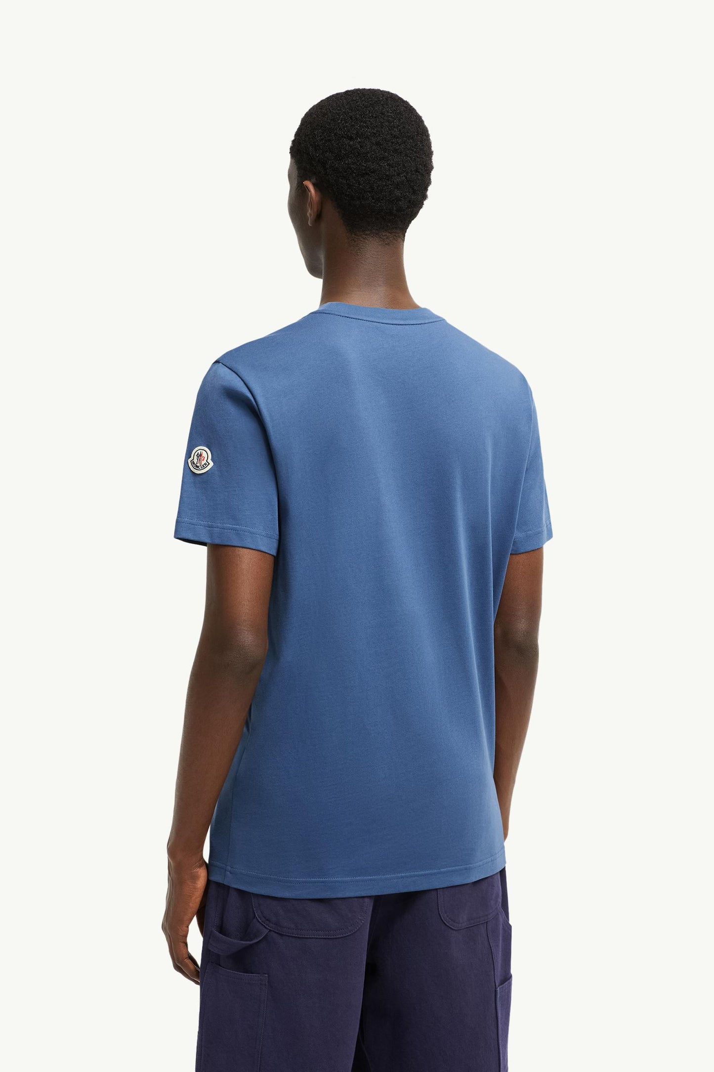 Cotton & Denim T-Shirt with Pocket