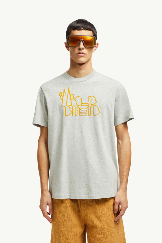 Curved Logo Cotton T-Shirt