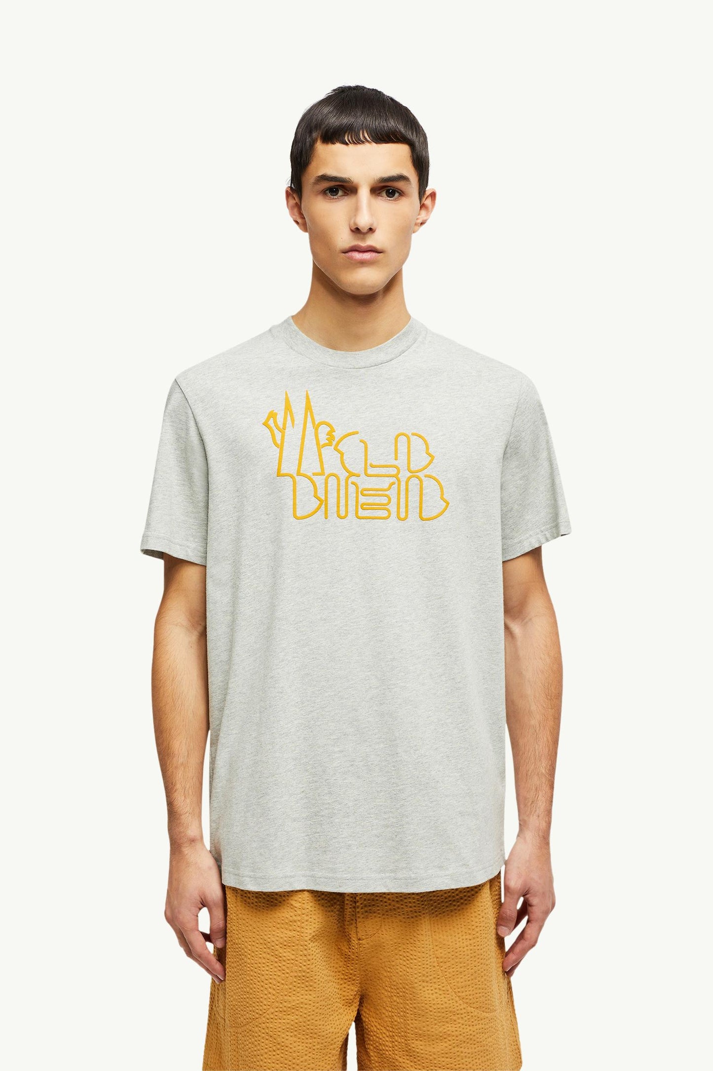 Curved Logo Cotton T-Shirt