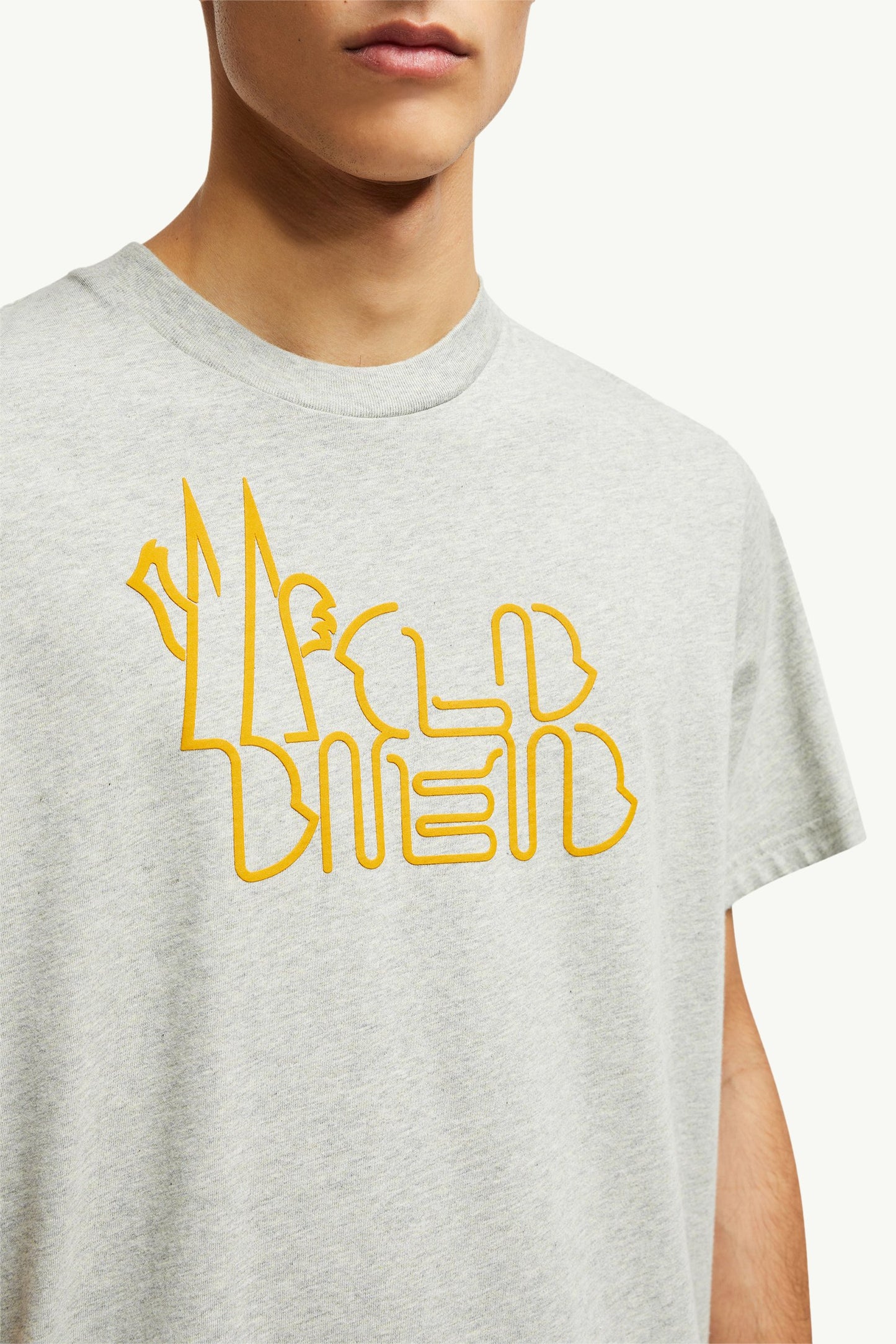 Curved Logo Cotton T-Shirt