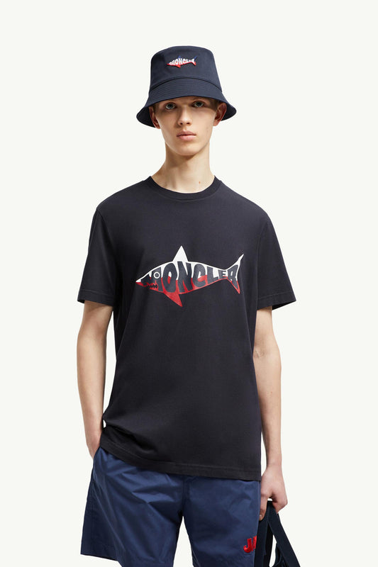 Shark Logo Cotton T-Shirt