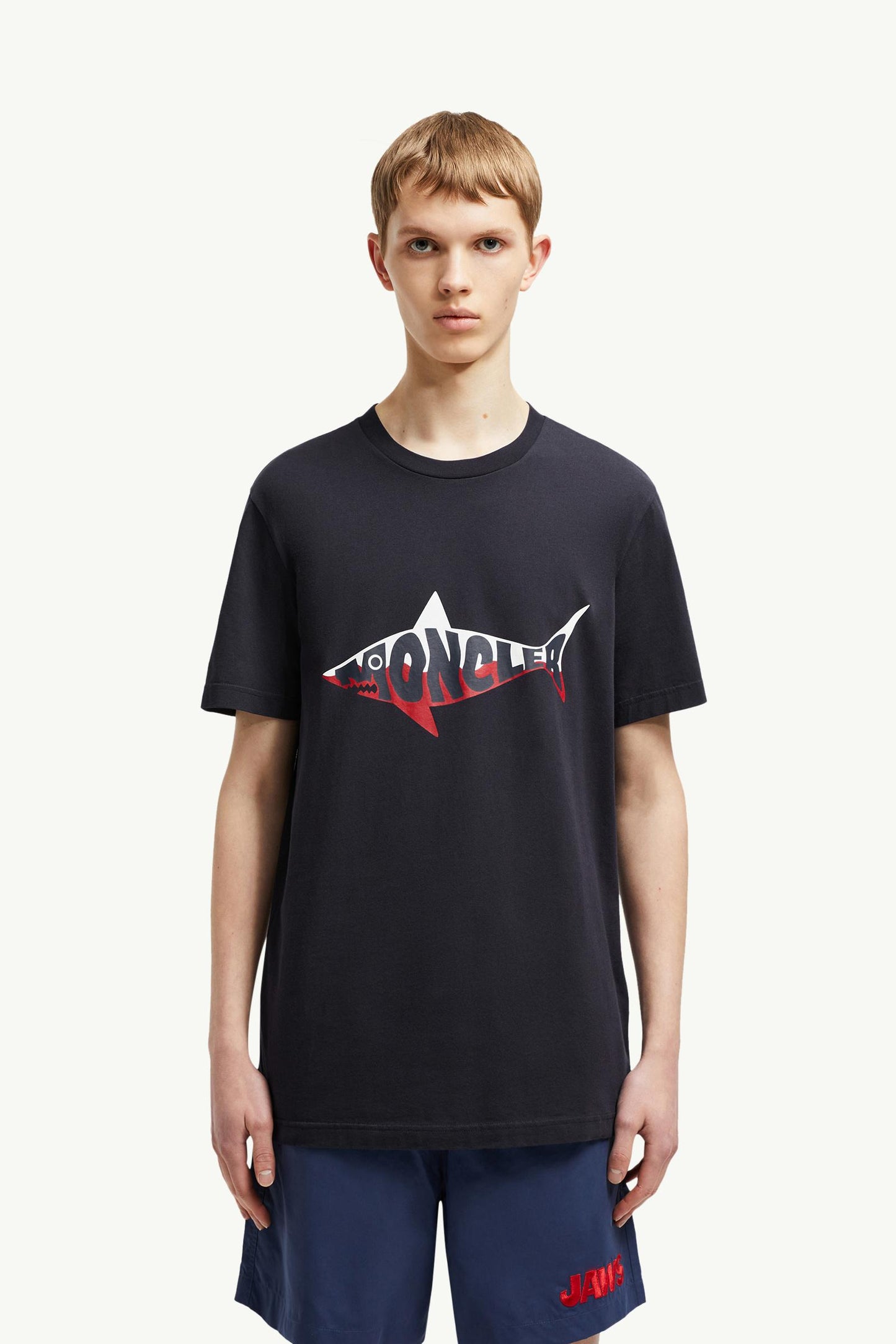 Shark Logo Cotton T-Shirt