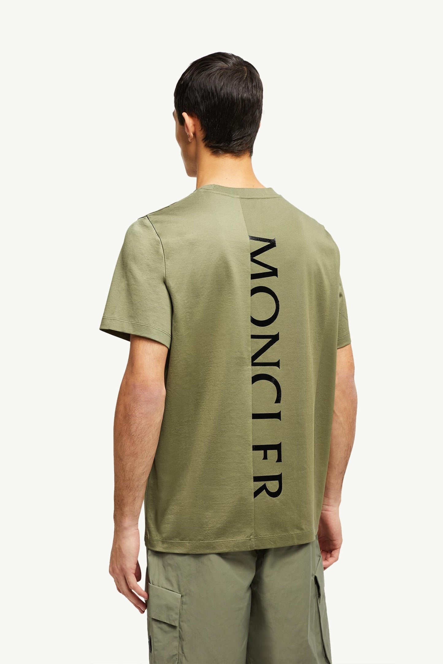 Vertical Back Logo Cotton T-Shirt