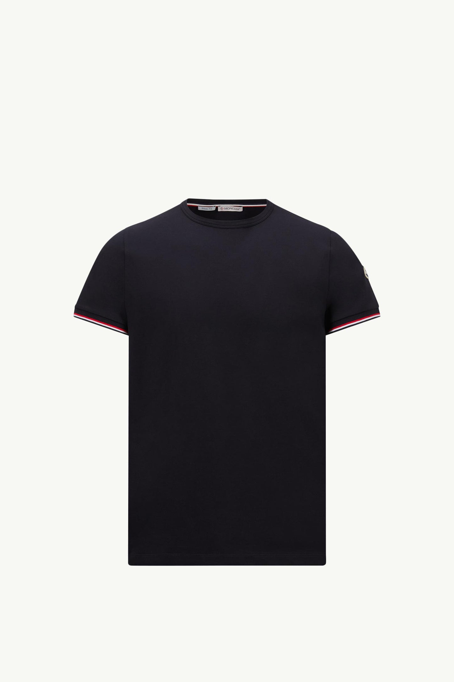 Tricolor-Trimmed Cotton T-Shirt