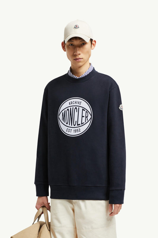 Basketball Logo Cotton Sweatshirt