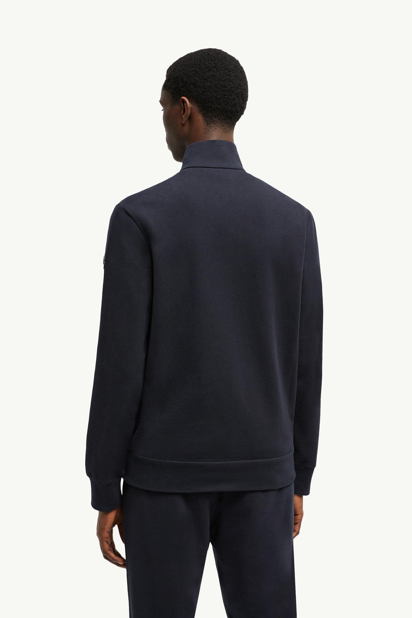 Suede-Trimmed Cotton & Cashmere Sweatshirt
