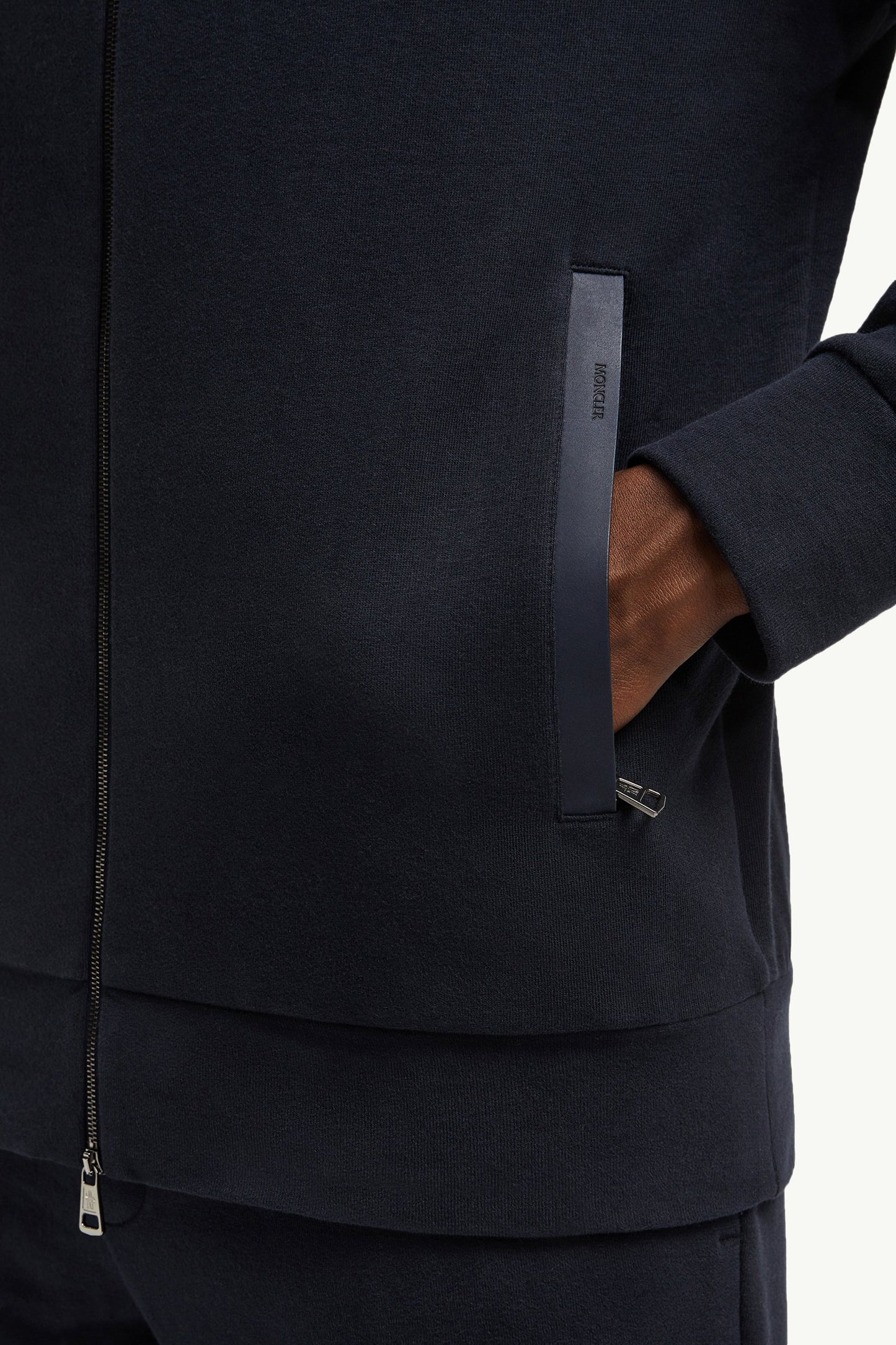 Suede-Trimmed Cotton & Cashmere Sweatshirt