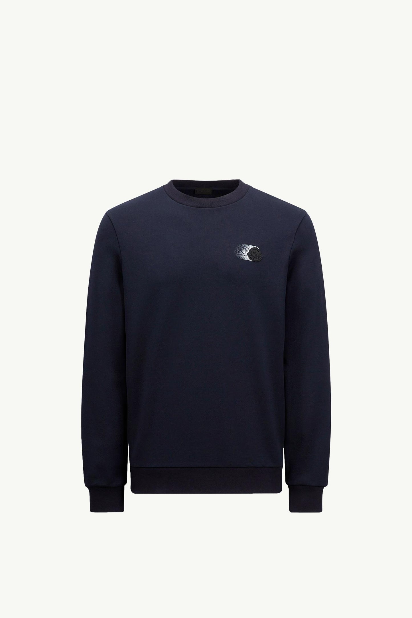 Faded Logo Motif Cotton Sweatshirt