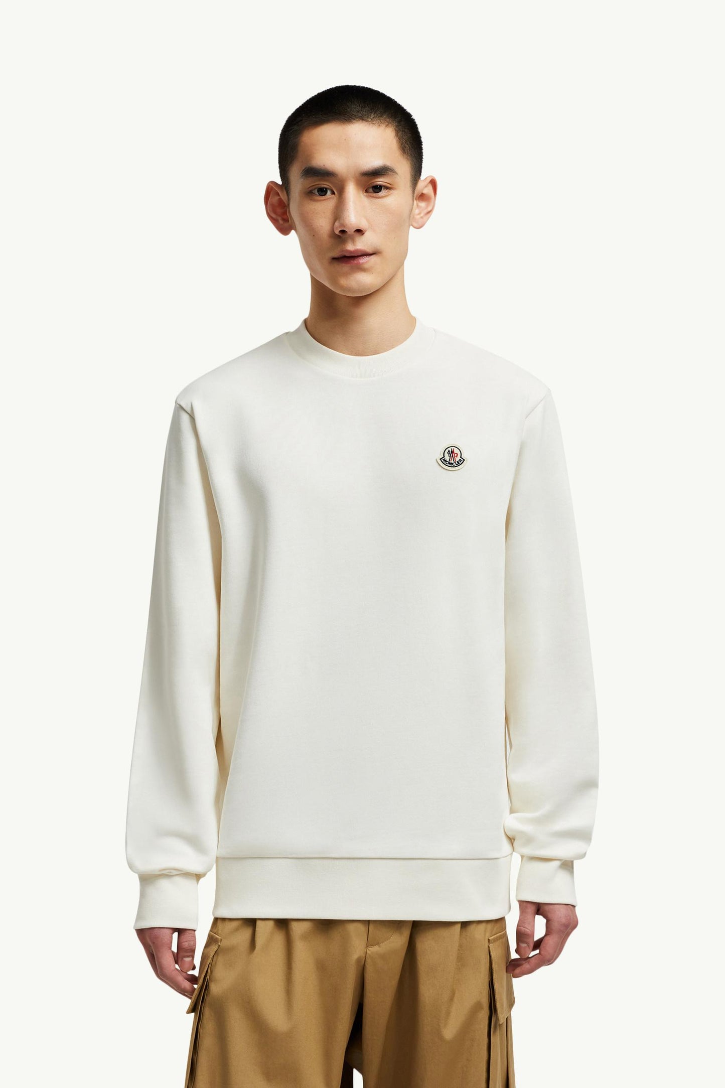 Logo Patch Cotton Sweatshirt
