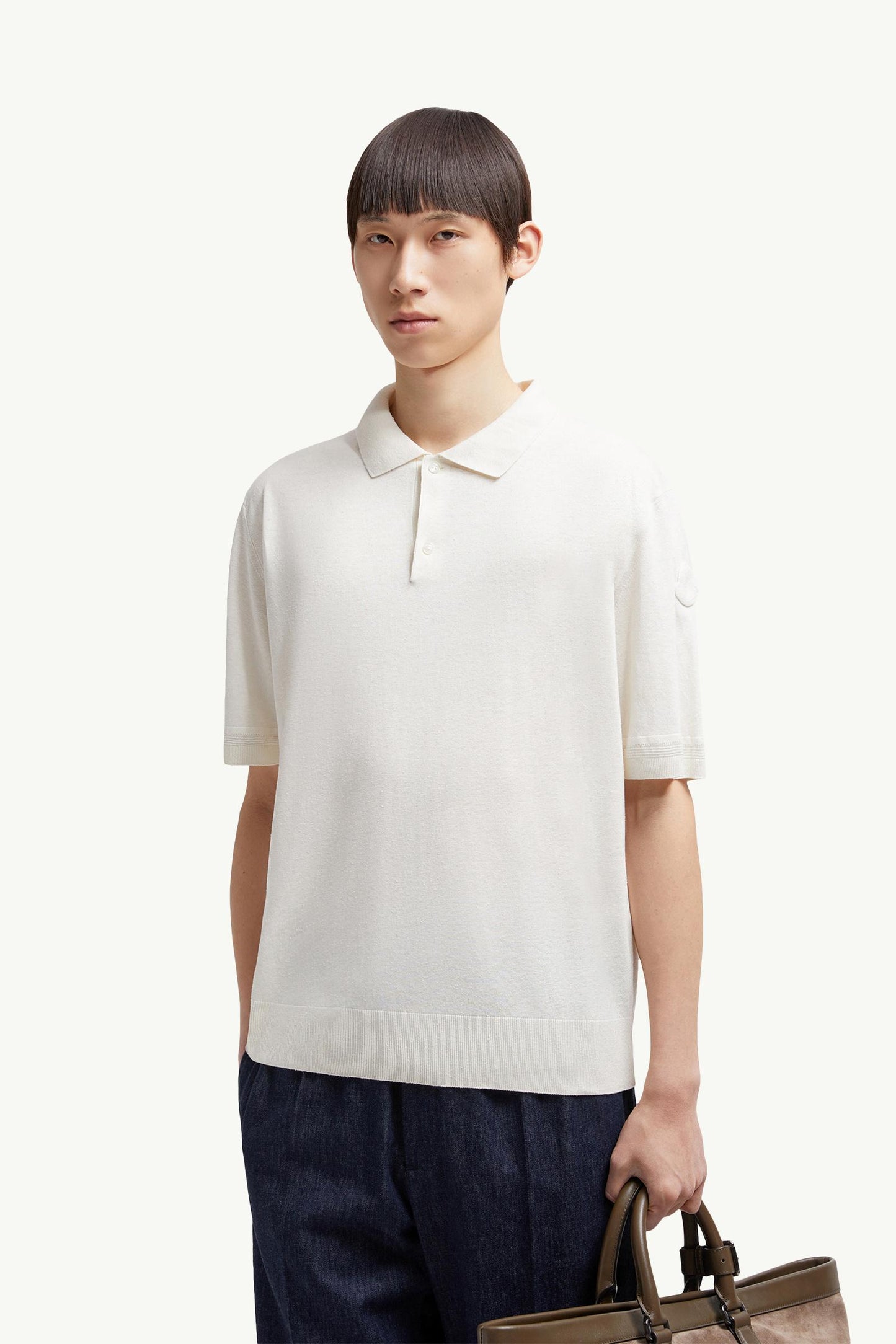 Silk & Linen Knit Polo Shirt