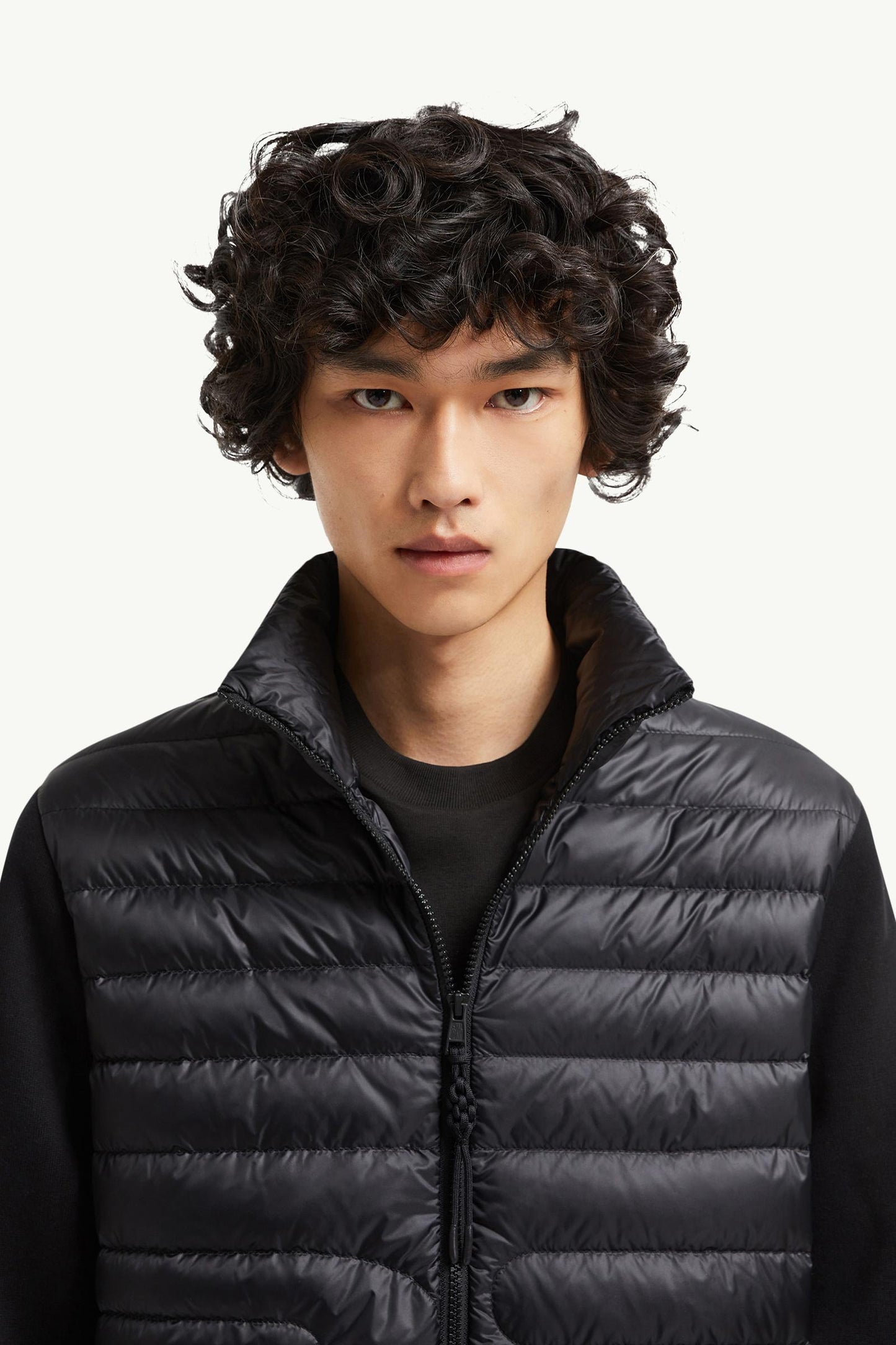 Padded Snake-Quilted Cotton Cardigan