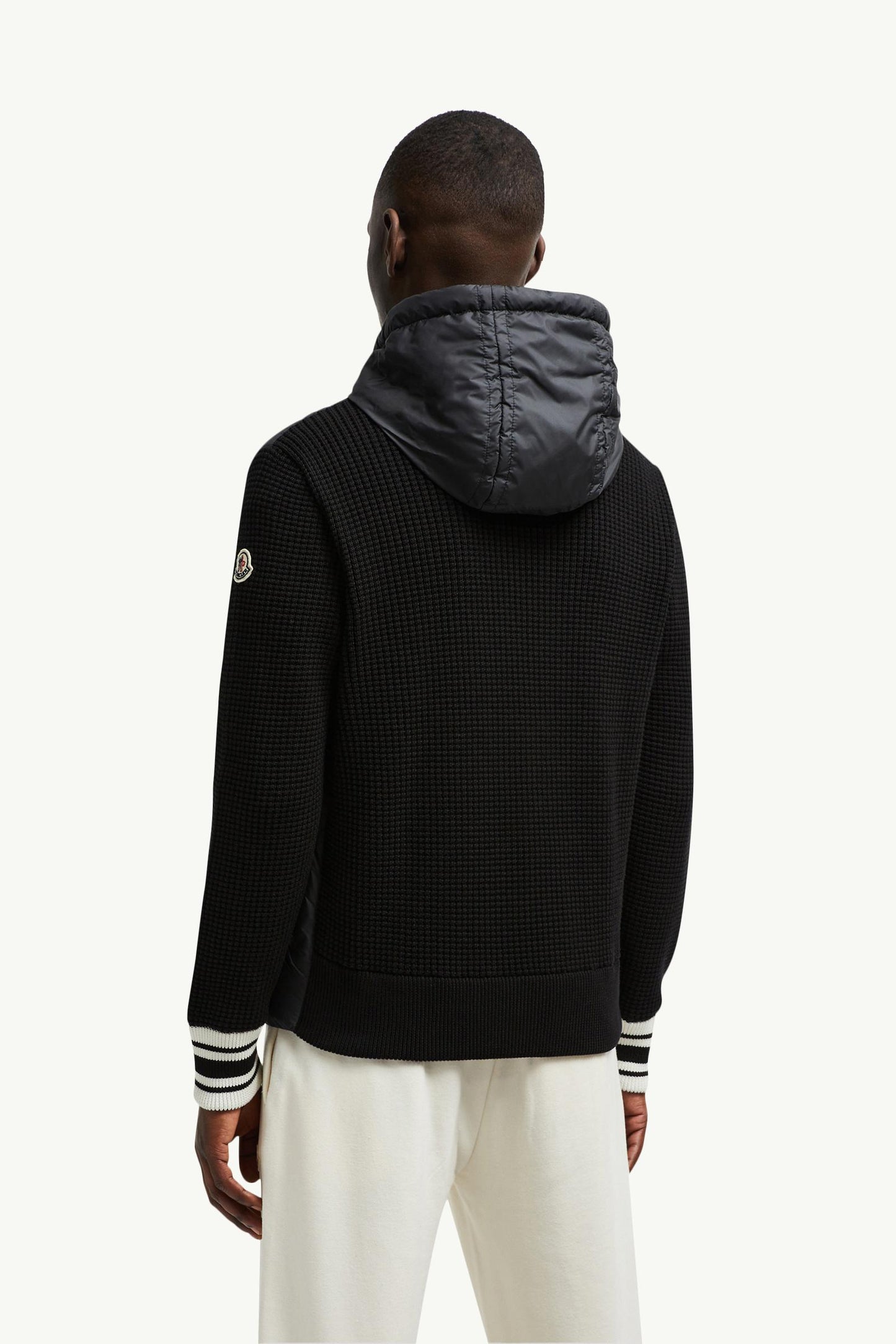 Logo-Quilted Padded Cotton Zip-Up Hoodie