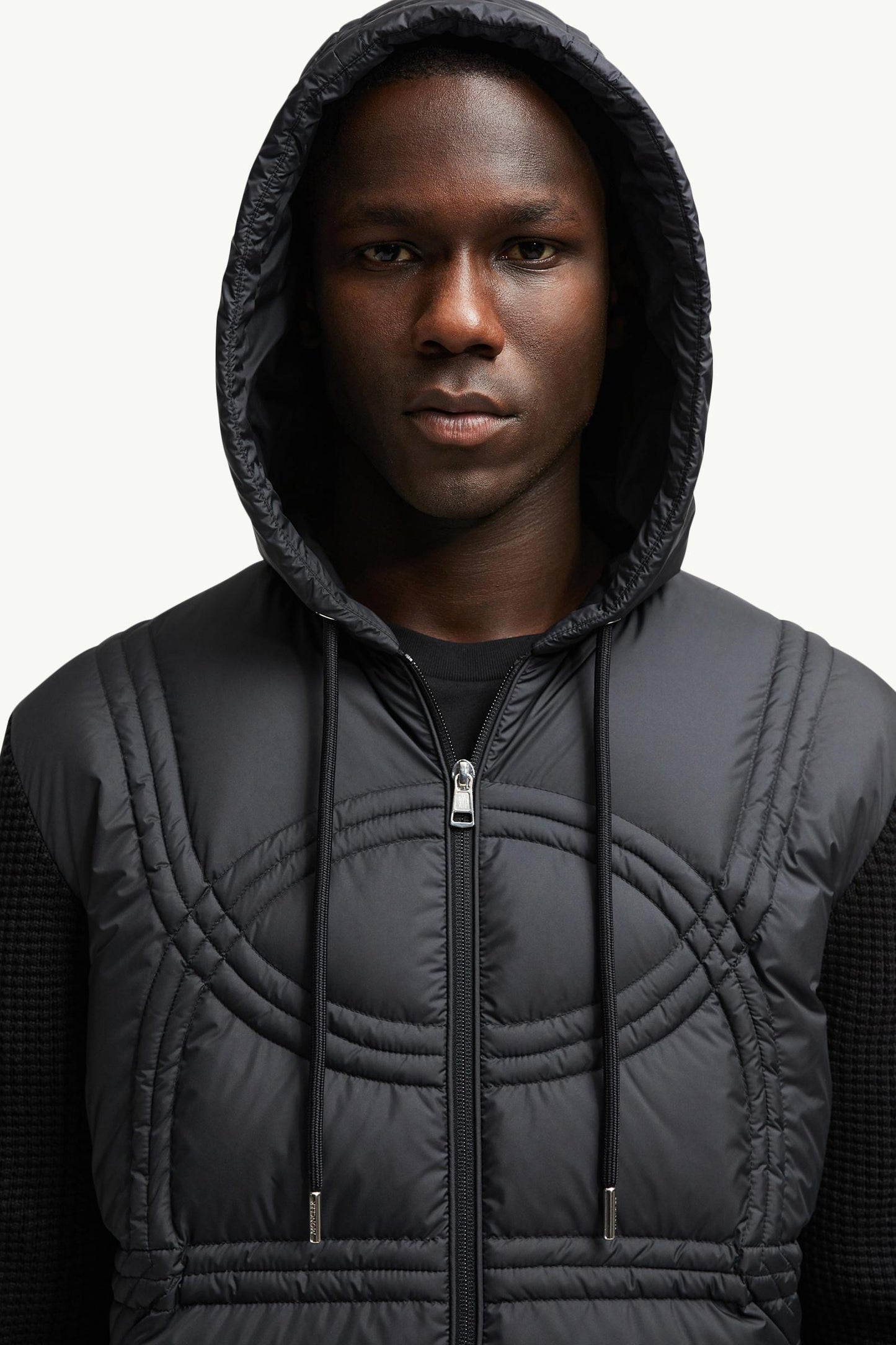 Logo-Quilted Padded Cotton Zip-Up Hoodie