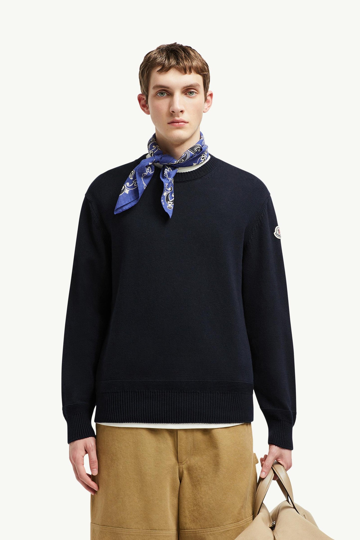 Logo Patch Cotton Jumper