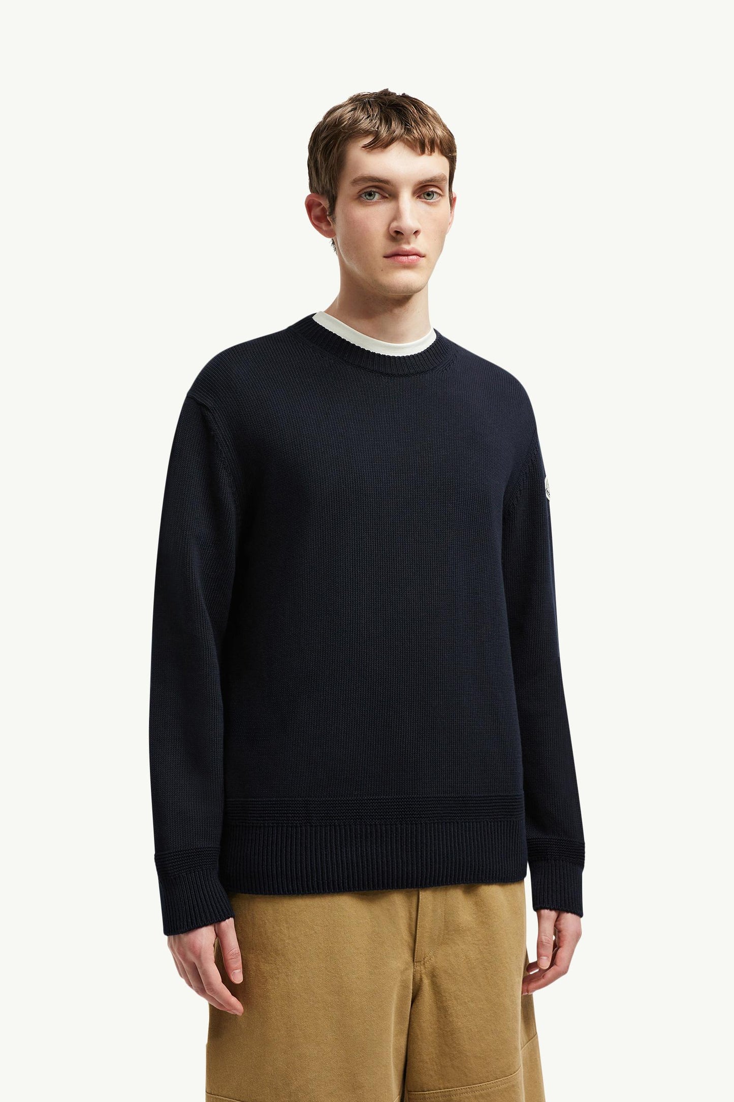 Logo Patch Cotton Jumper