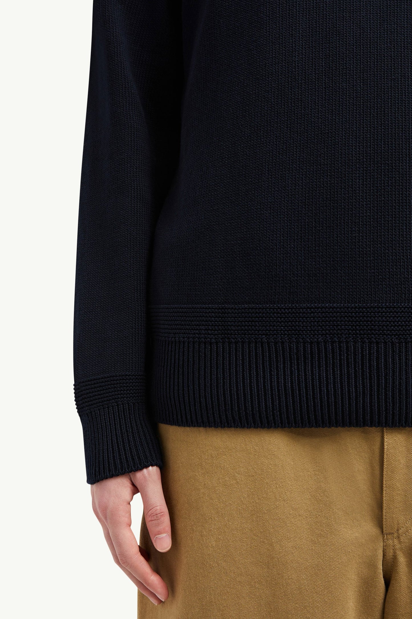 Logo Patch Cotton Jumper