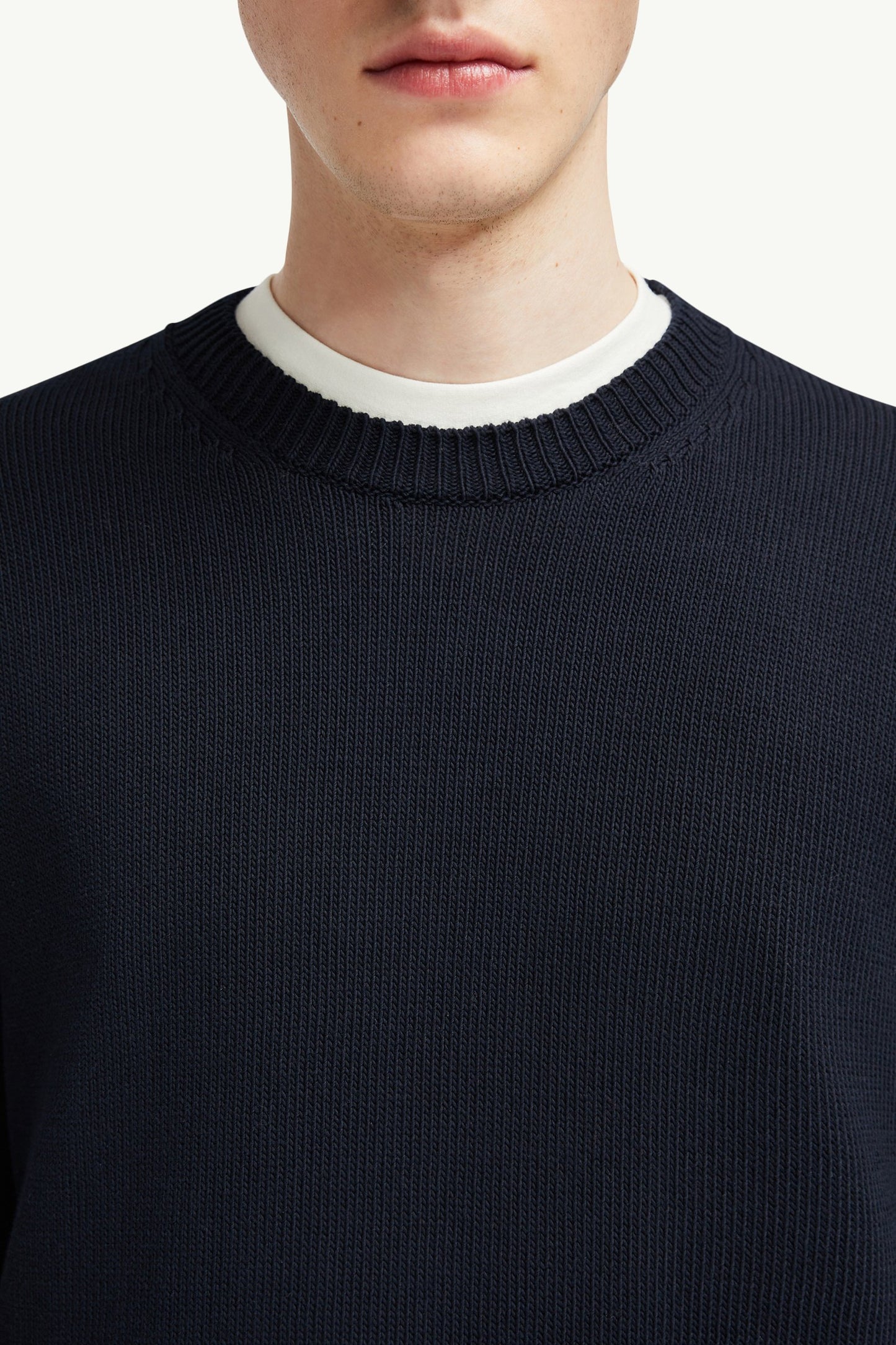 Logo Patch Cotton Jumper