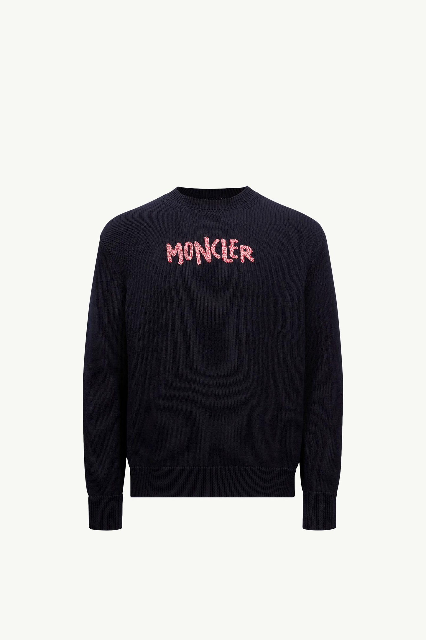 Embroidered Bi-Colour Logo Cotton Jumper