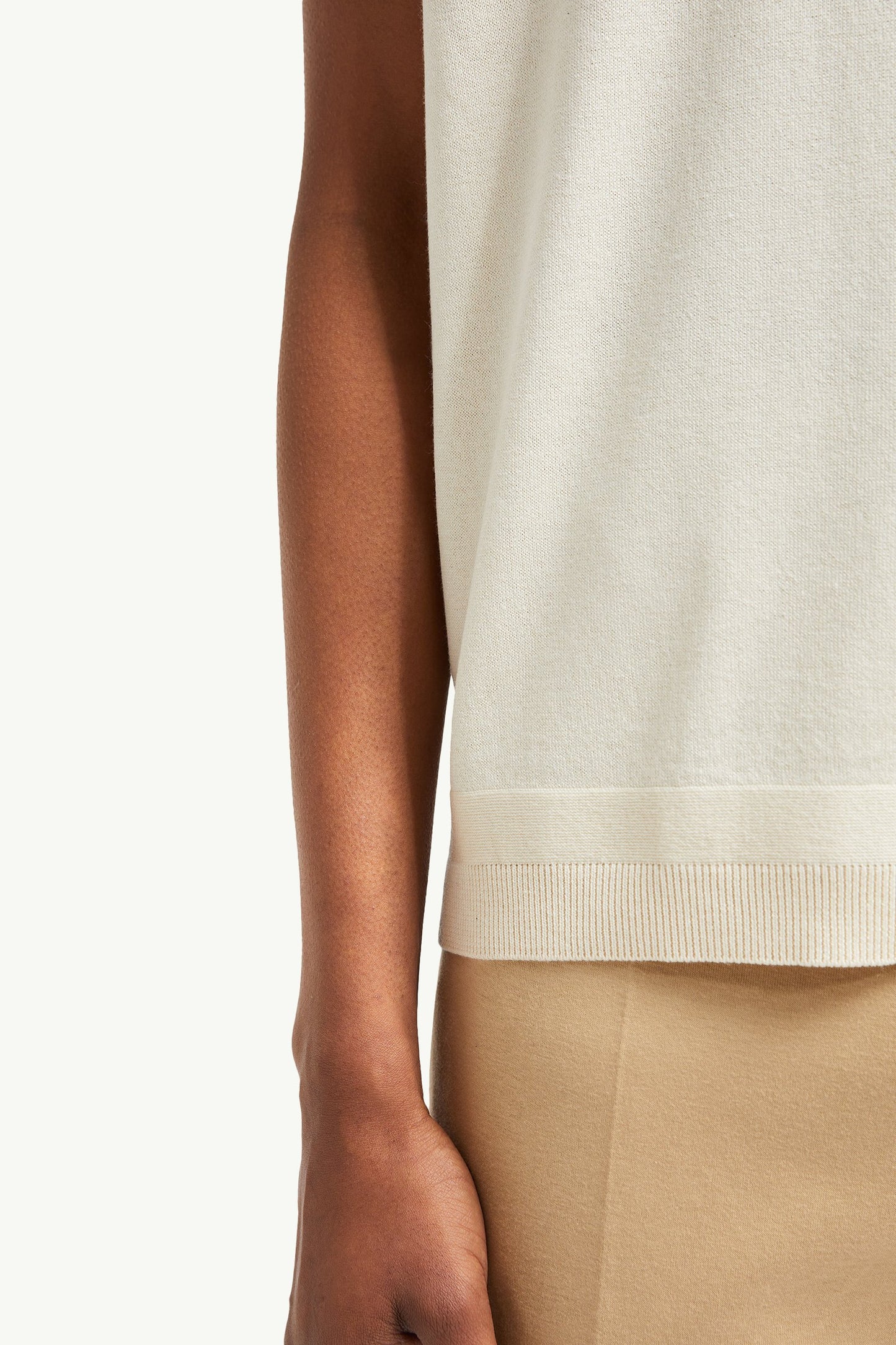 Silk & Cotton Knit T-Shirt