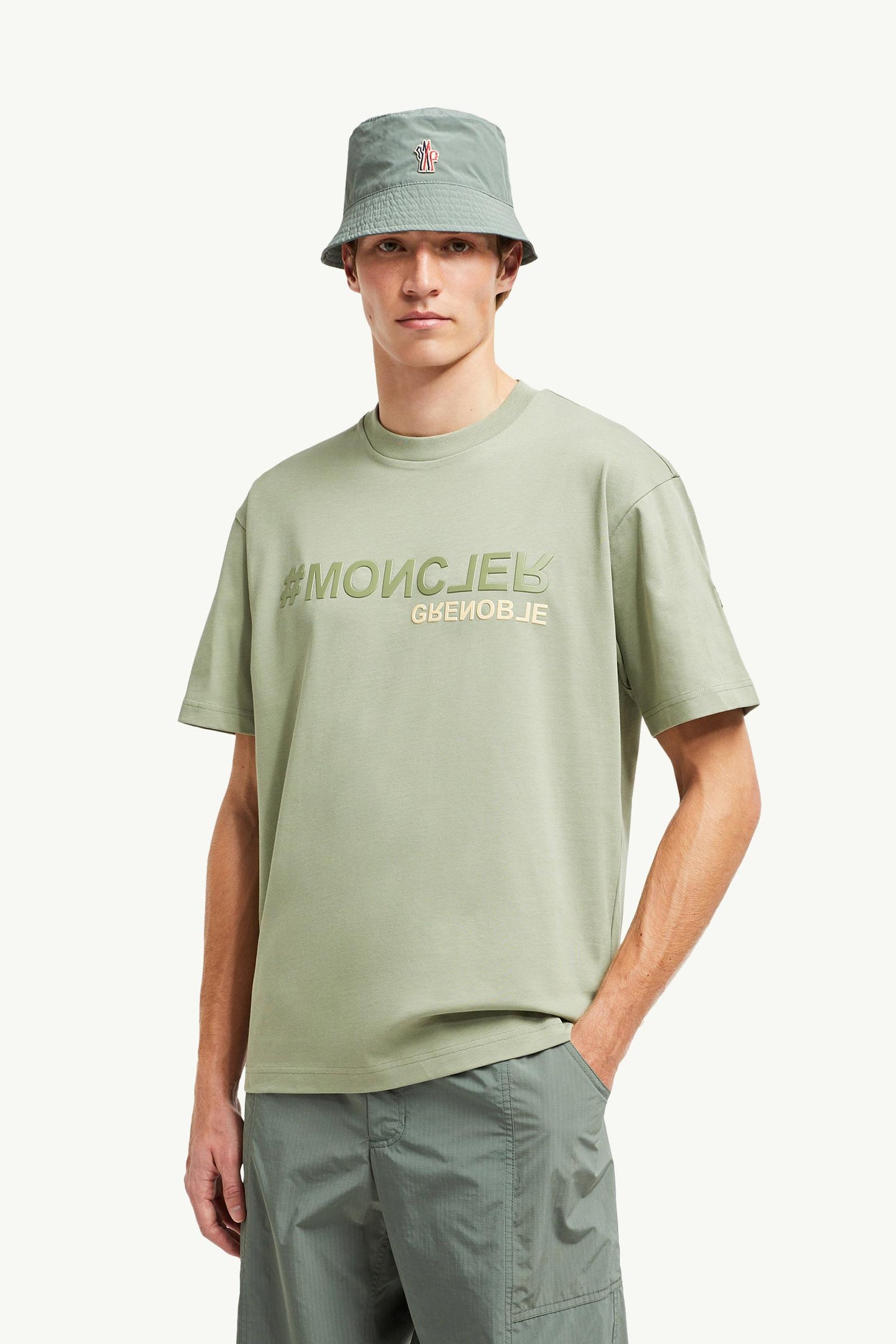 Mirrored Logo Cotton T-Shirt