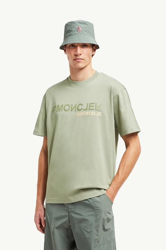 Mirrored Logo Cotton T-Shirt