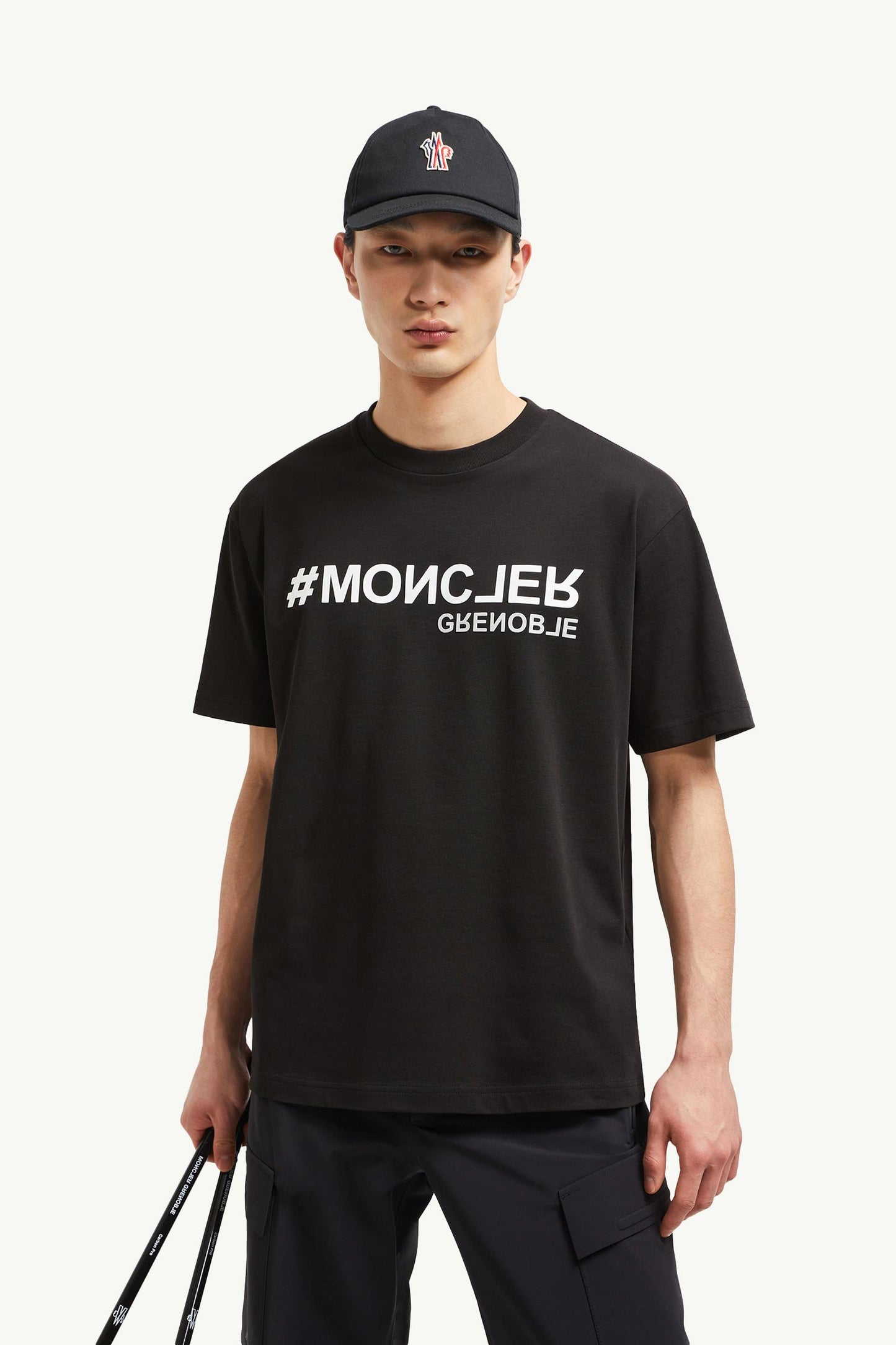 Mirrored Logo Cotton T-Shirt