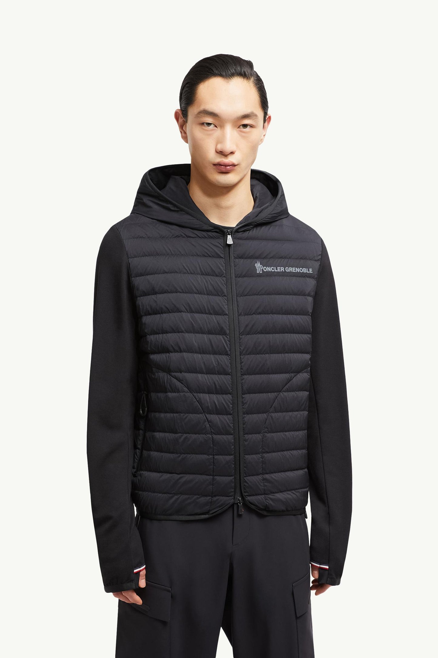 Padded Cotton Zip-Up Hoodie