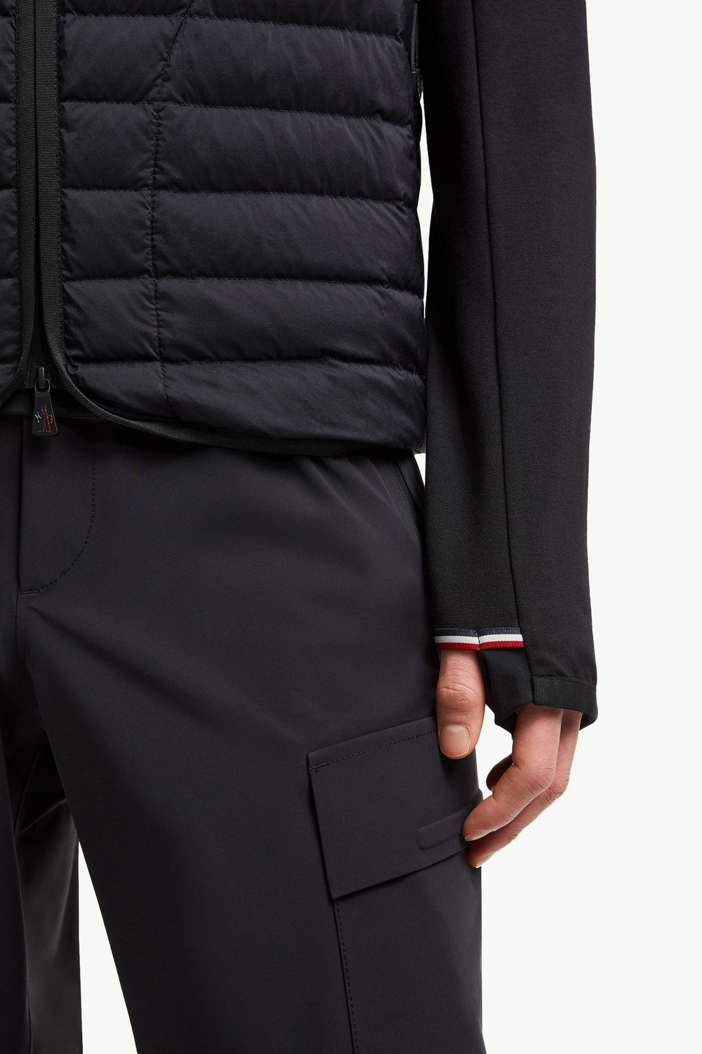 Padded Cotton Zip-Up Hoodie