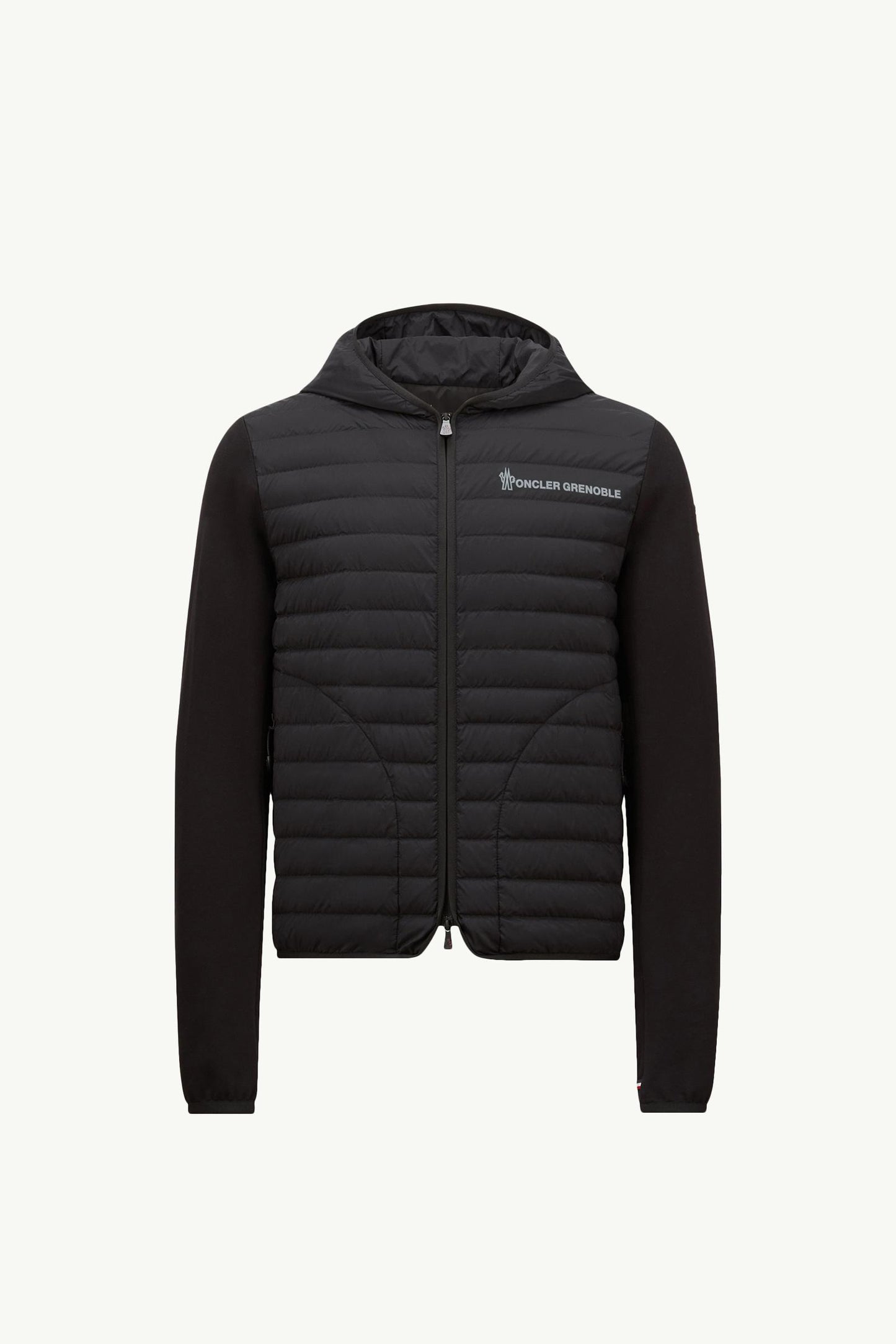 Padded Cotton Zip-Up Hoodie