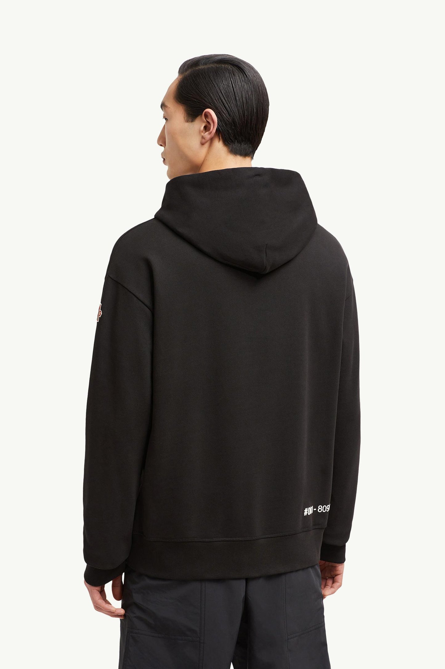 Mirrored Logo Cotton Hoodie