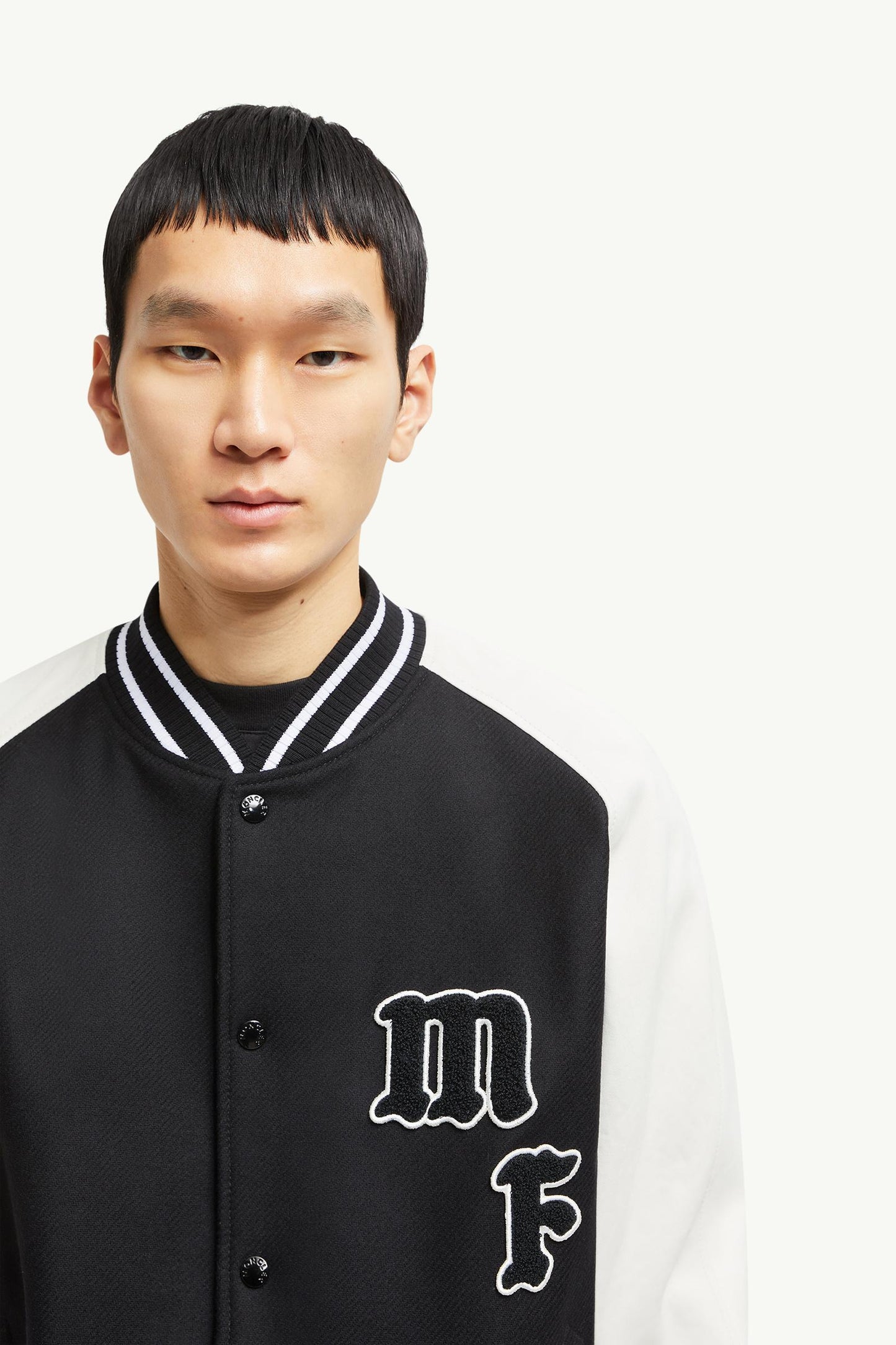 MC x FRGMT Loki Wool & Leather Varsity Jacket